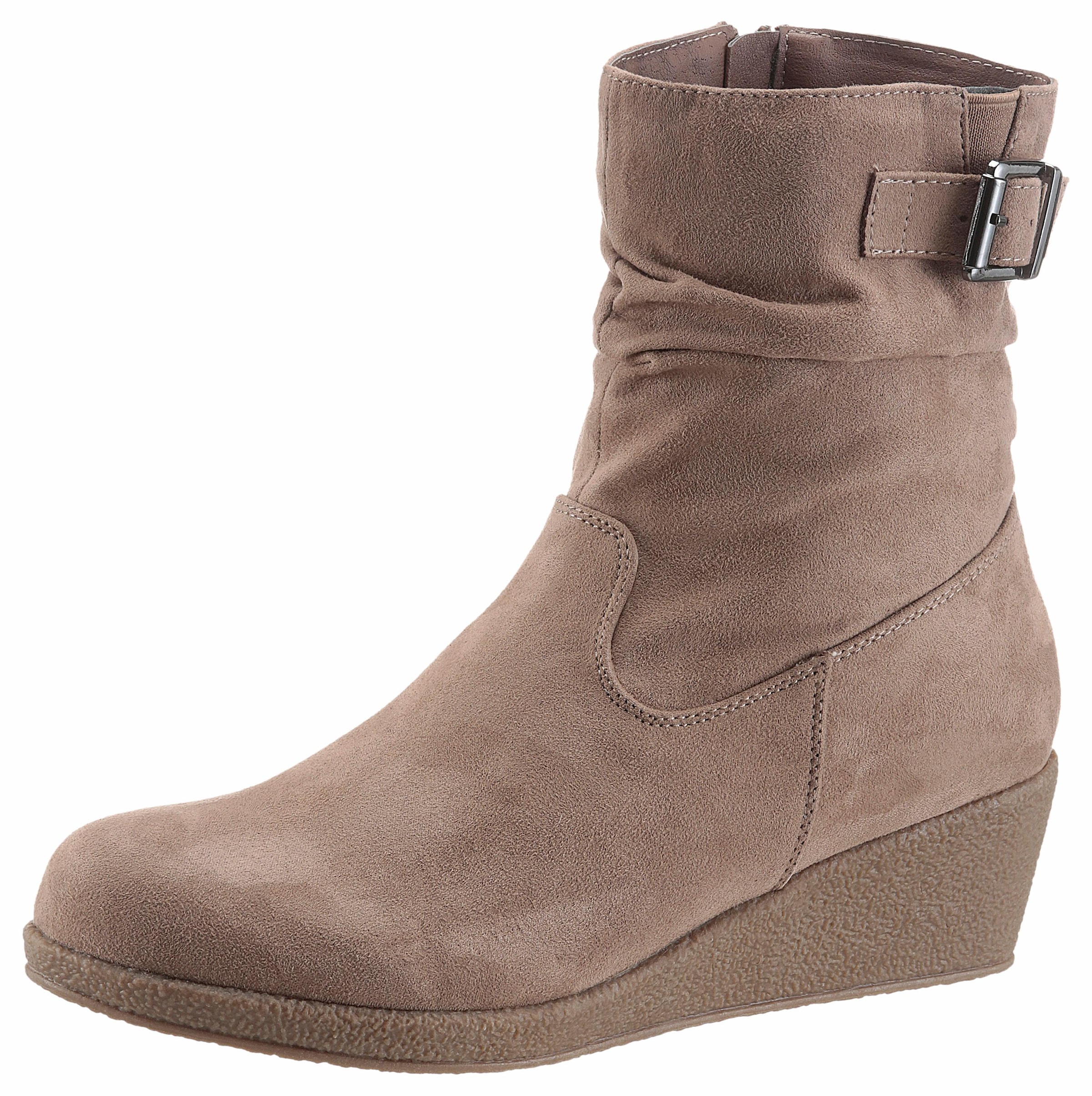 Stiefelette, mit Raffungen am slouchy Schaft