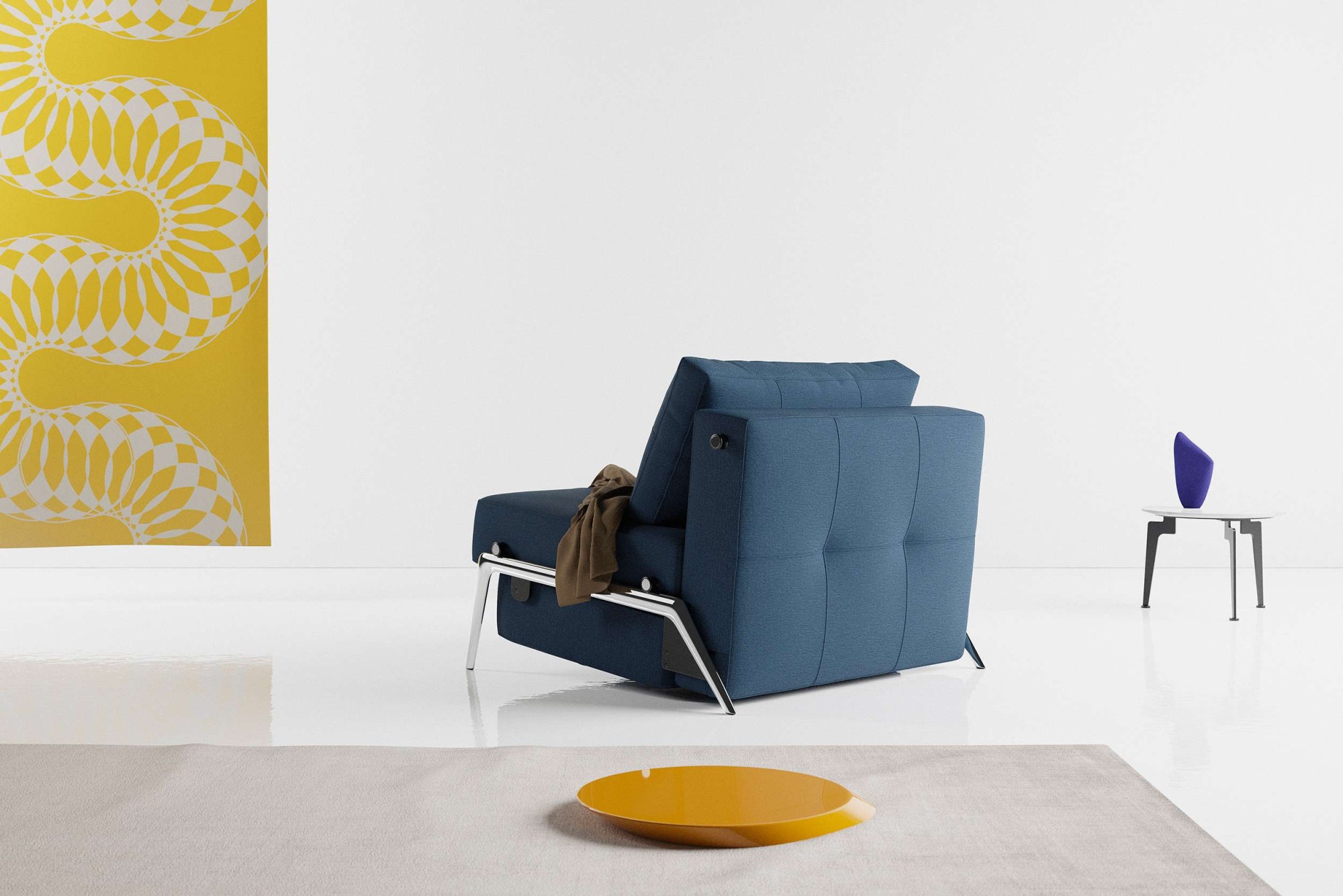 INNOVATION LIVING ™ Sessel »CUBED Schlafsessel«, Frontauszug, sehr platzsparend, abgewinkelt Sitzen - waagerecht Liegen