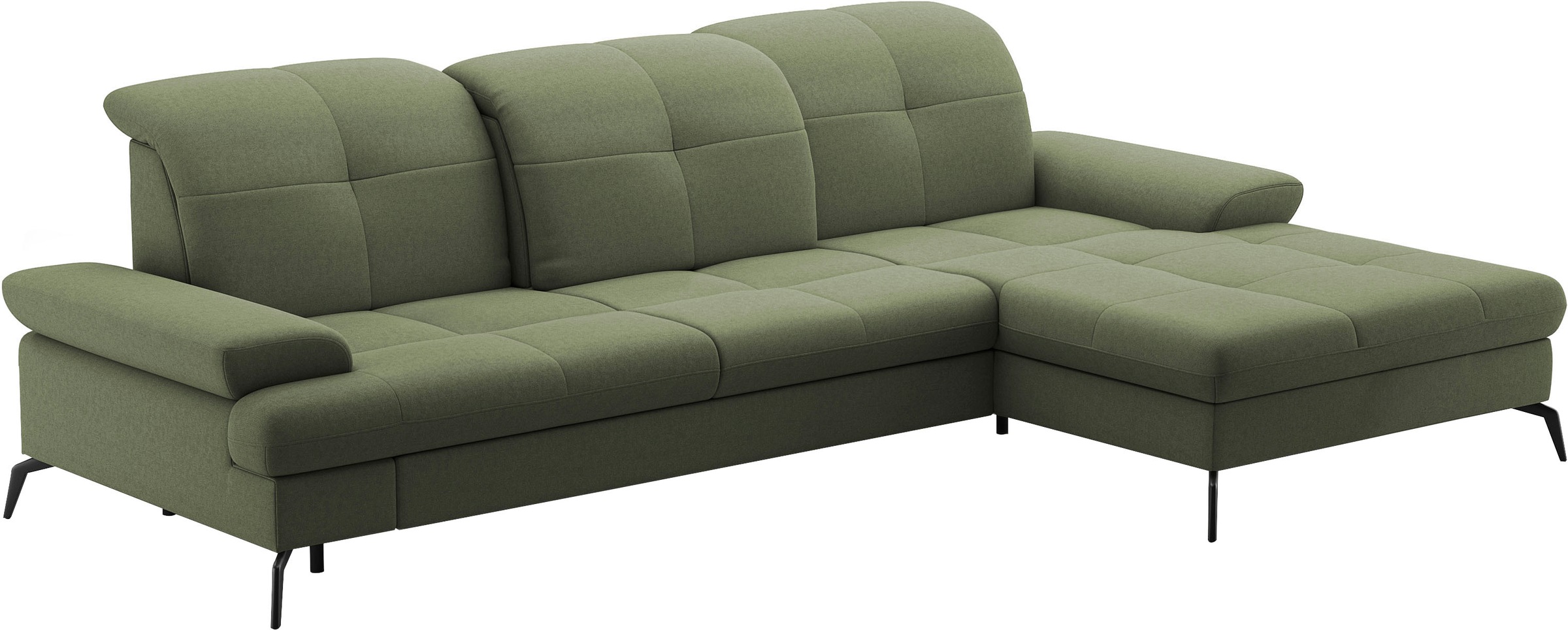 sit&more Ecksofa »Amica, L-Form, inkl. Sitztiefenverstellung & Armteilverstellung«, wahlweise mit Bettfunktion, Bettkasten und Kopfteilverstellung