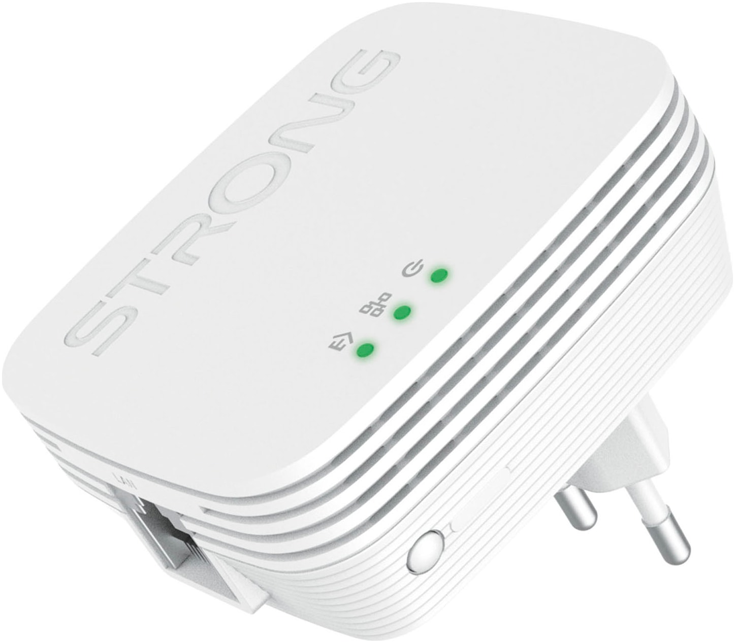 Strong Reichweitenverstärker »Powerline MINI, 600 Mbit/s Set (2 Einheiten)«, (2 St.)
