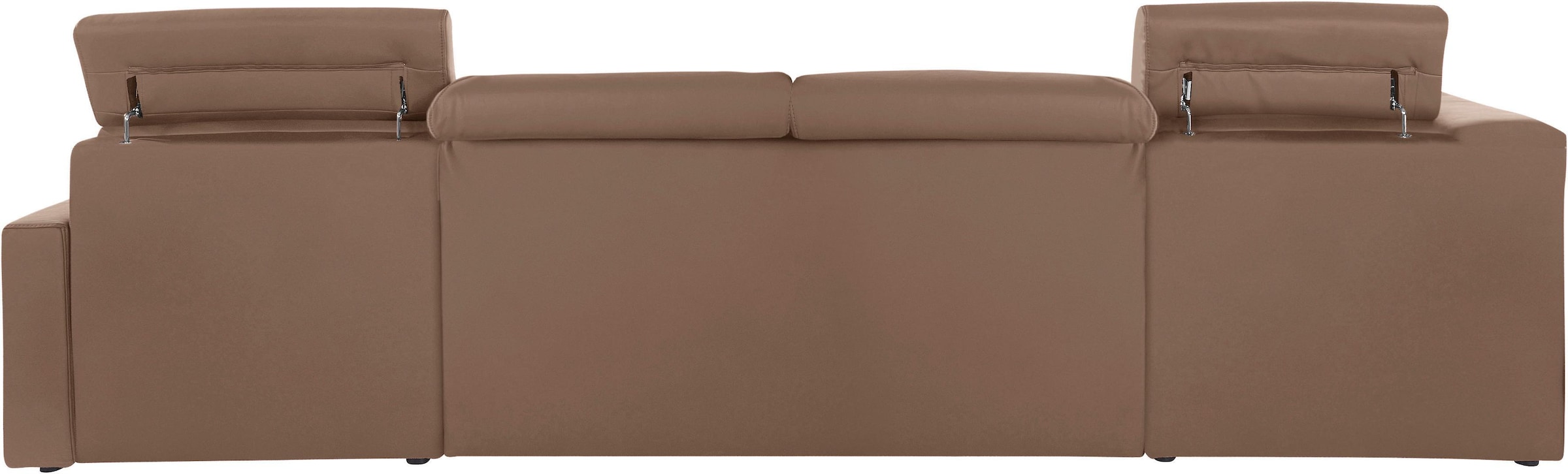DOMO collection Wohnlandschaft »Ava moderne Sitzheftung mit toller Doppelnaht, komfortabel, U-Form«, mit Federkern, wahlweise mit Kopfteilverstellungen