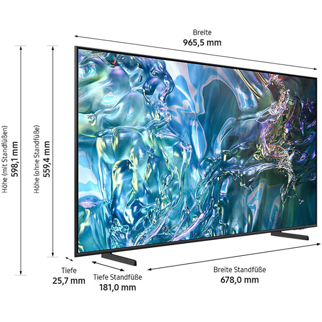 Samsung QLED-Fernseher »GQ43Q60DAU«, 108 cm/43 Zoll, 4K Ultra HD, Smart-TV