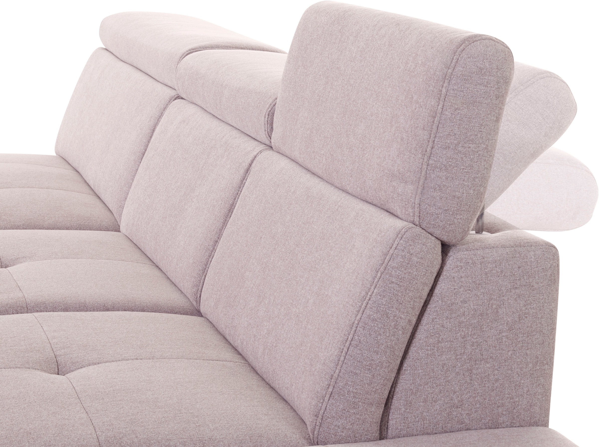 INOSIGN Ecksofa »Cardiz L-Form«, inkl.Kopfteilverstellung und Federkern wahlweise mit Bettfunktion