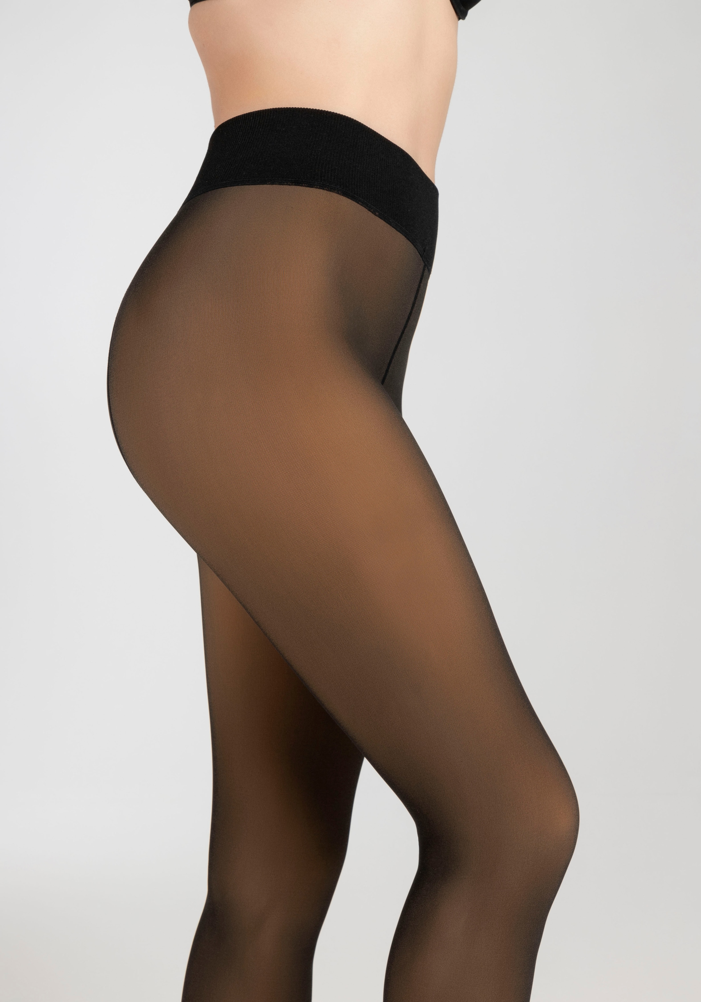 Camano Strumpfhose »comfort«, (1er Pack), Thermo Warm & Transparent Tights, 120DEN, Komfort-Baumwollzwickel