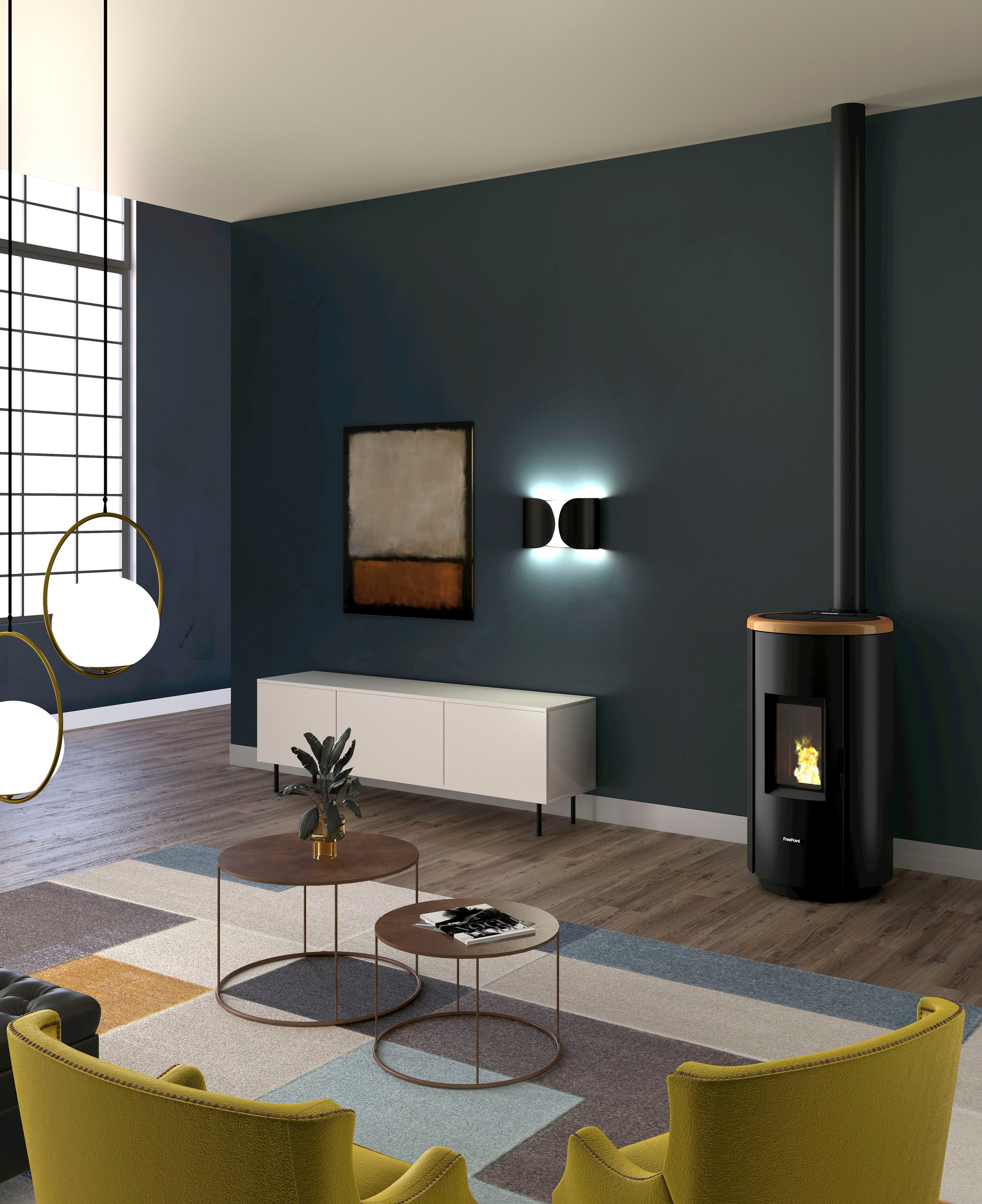 Freepoint Pelletofen »Chrome 7«
