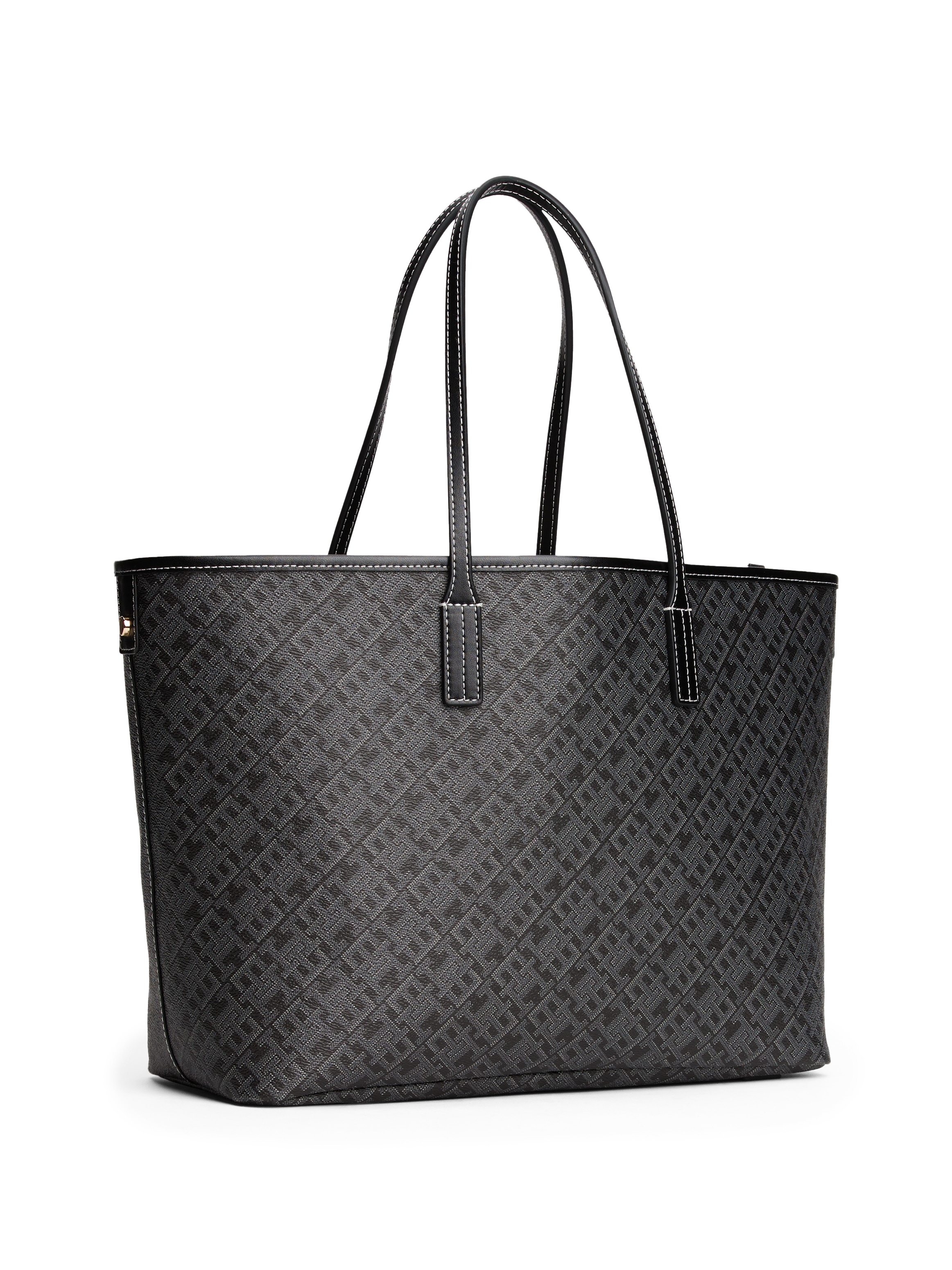 Tommy Hilfiger Tragetasche »TH MONOPLAY LEATHER TOTE« , Damen Schultertasche mit bedrucktem TH-Monogramm