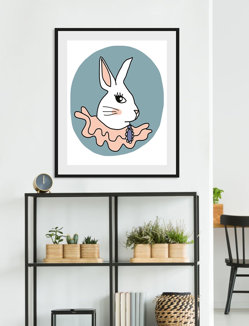 queence Bild »Stina« Hase   Hasen   Haustiere   Kunst 1 Stk. tlg. HD Premiu günstig online kaufen