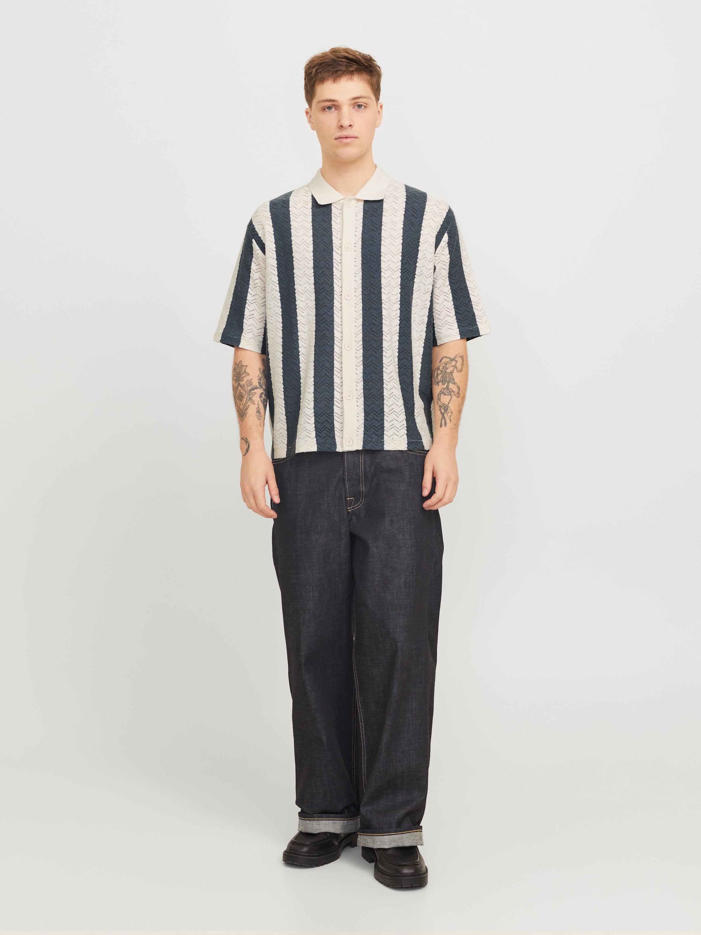 Jack & Jones Polokragenpullover »JORTYLER KNIT SS POLO SN«
