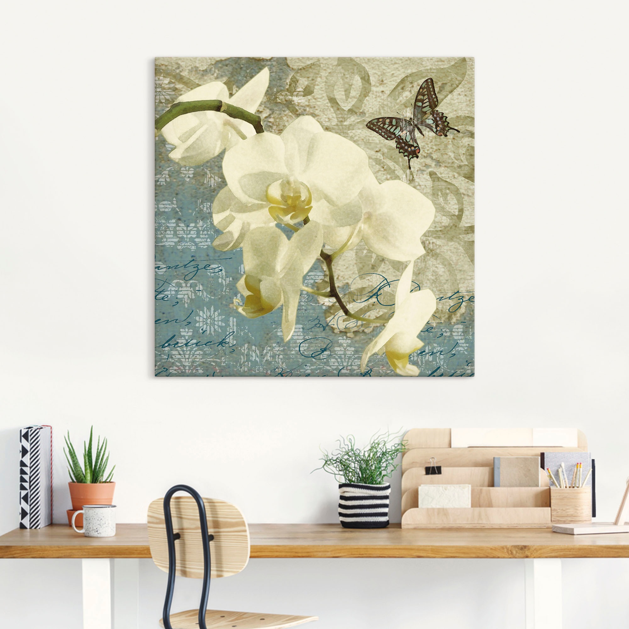 Artland Leinwandbild »Orchideen«, Blumen, (1 St.), auf Keilrahmen gespannt