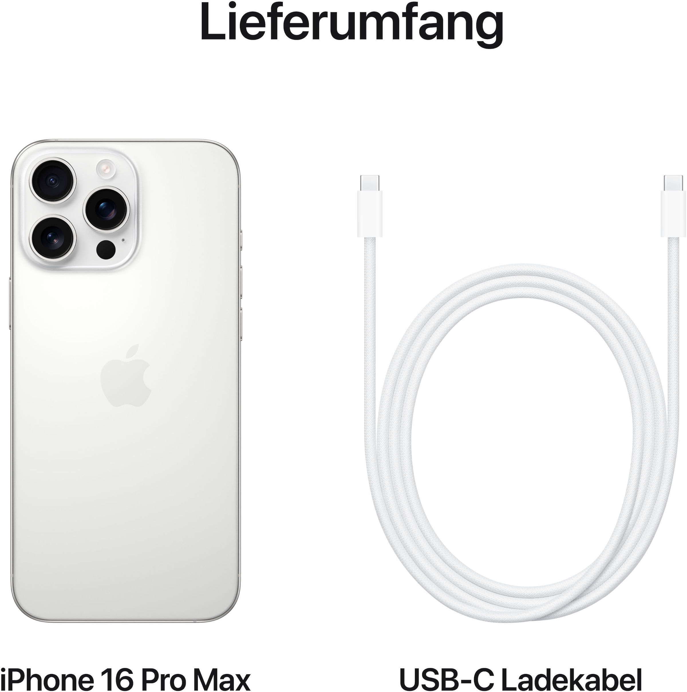 Apple Smartphone »iPhone 16 Pro Max«, Titan Weiß