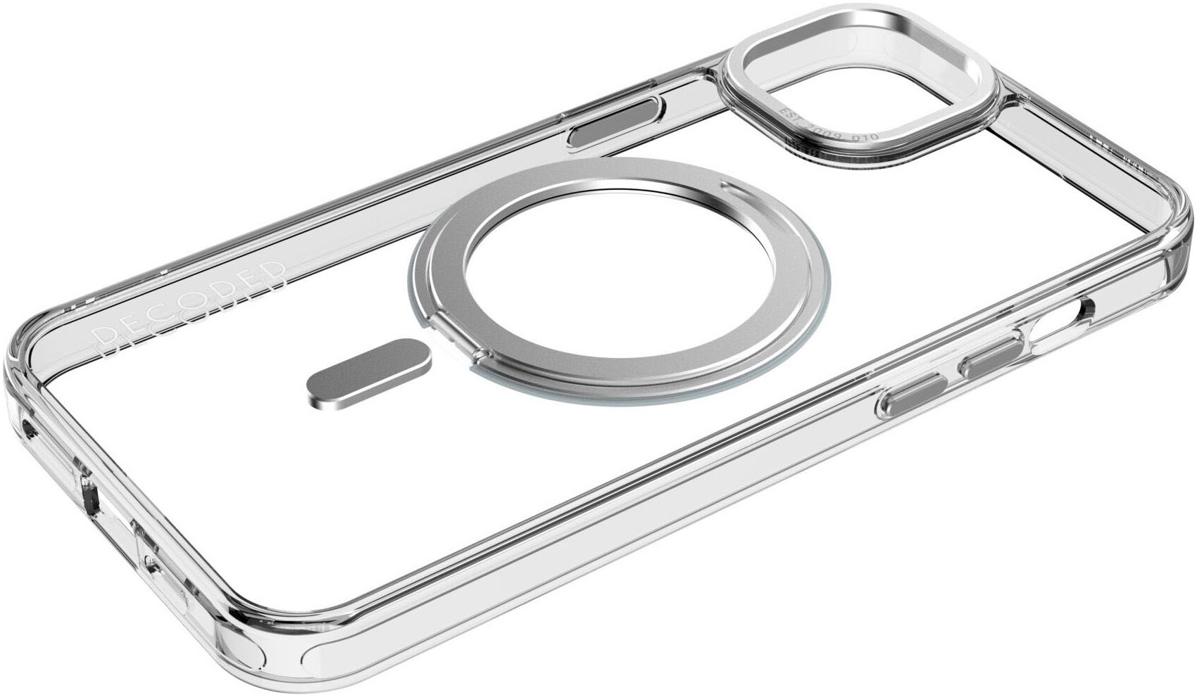 DECODED Smartphone-Hülle »Recycled Plastic Loop Stand BackCover iP 15 Plus«, iPhone 15 Plus, 17 cm (6,7 Zoll)