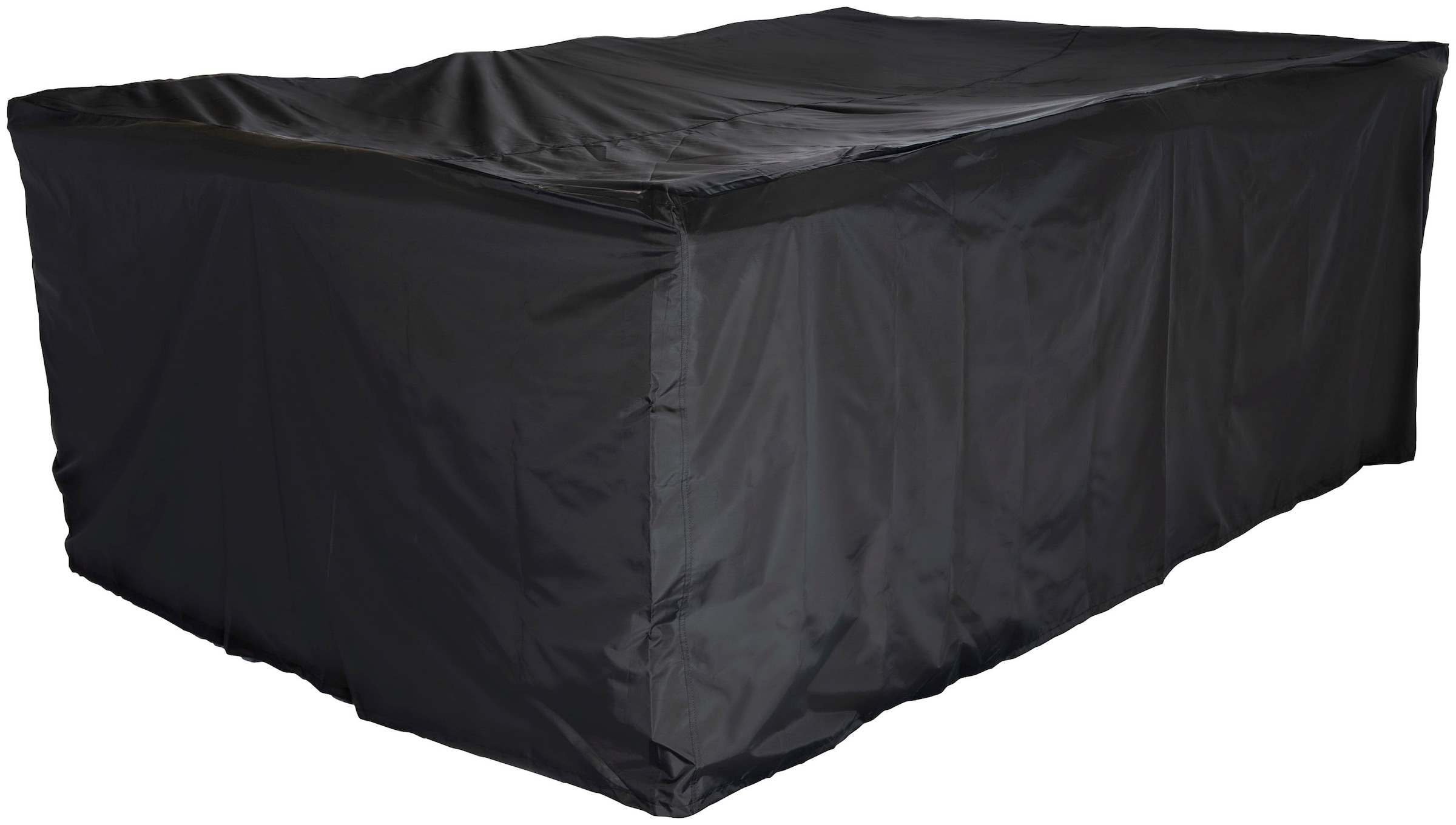 KONIFERA Garten-Essgruppe »Paris«, (Set, 17 tlg., 2x Fußhocker,inkl. Auflagen,Tischplatte aus Sicherheitsglas,Aluminium), Tisch: 200x100x75 cm, verstellbare Rückenlehne, inkl. Schutzhülle