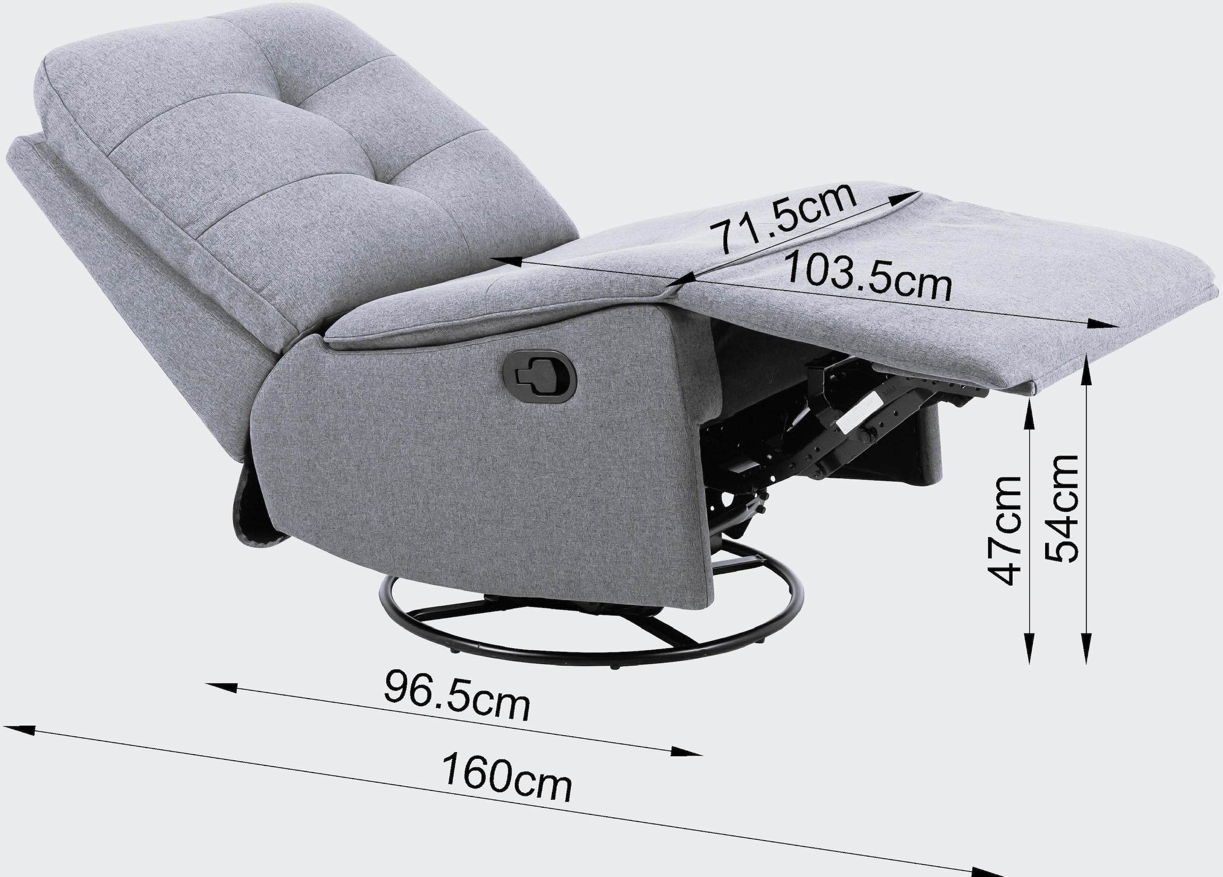 OTTO home Sessel »BAILEE, TV-Sessel, Schaukelsessel, Drehsessel«