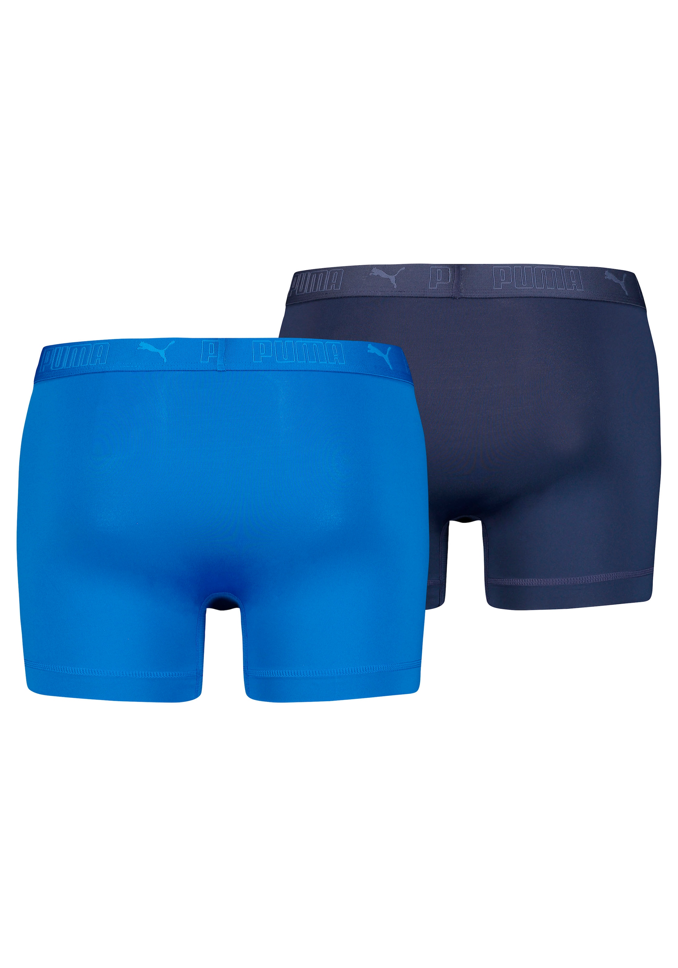 PUMA Boxershorts »PUMA MEN SPORT MICROFIBER BOXERS 2P«, (Packung, 2er Pack), mit Logo-Bund