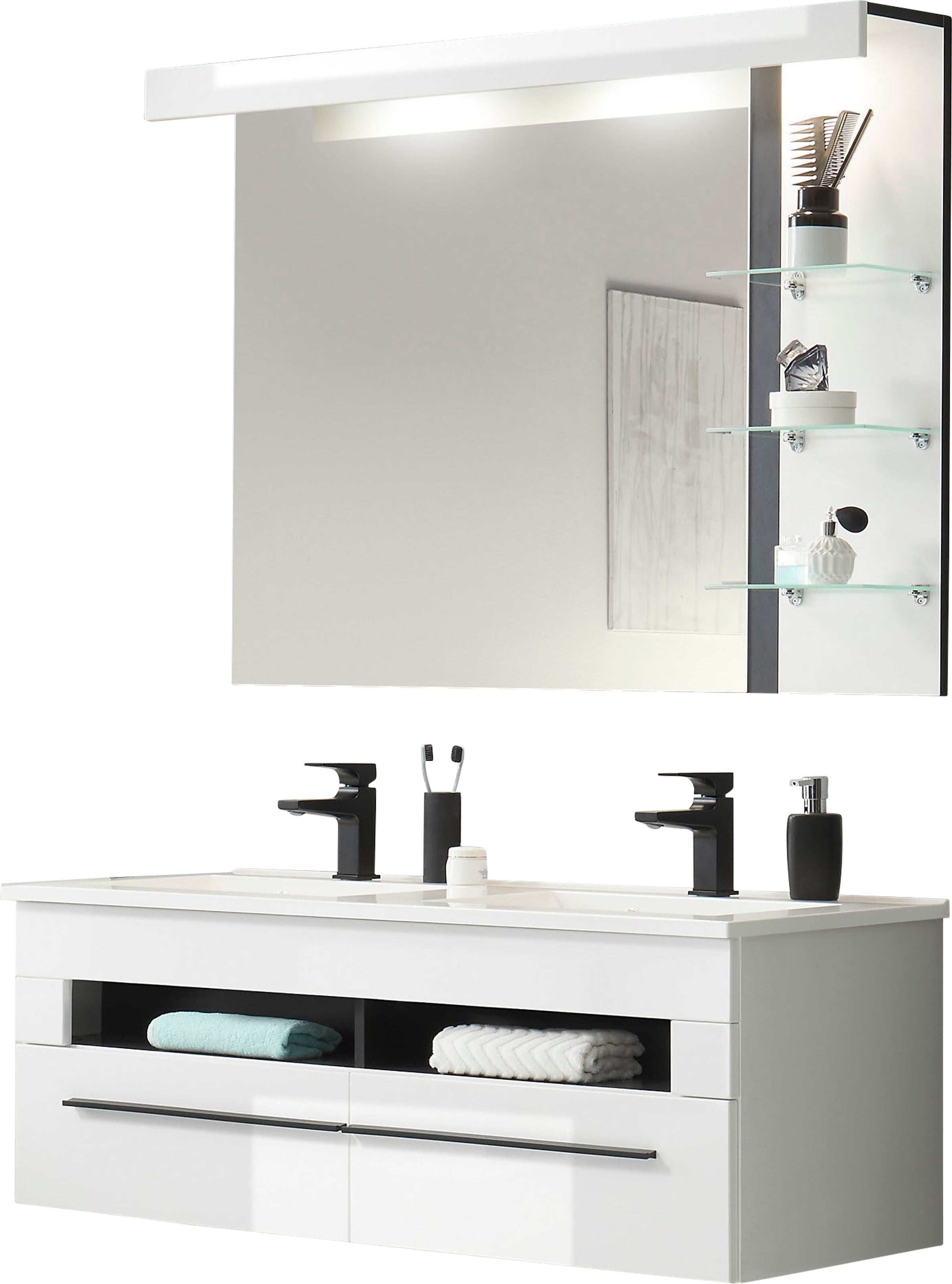 INOSIGN Badmöbel-Set »Cantara, Bad im modernen Design, 2-teiliges Badezimme günstig online kaufen