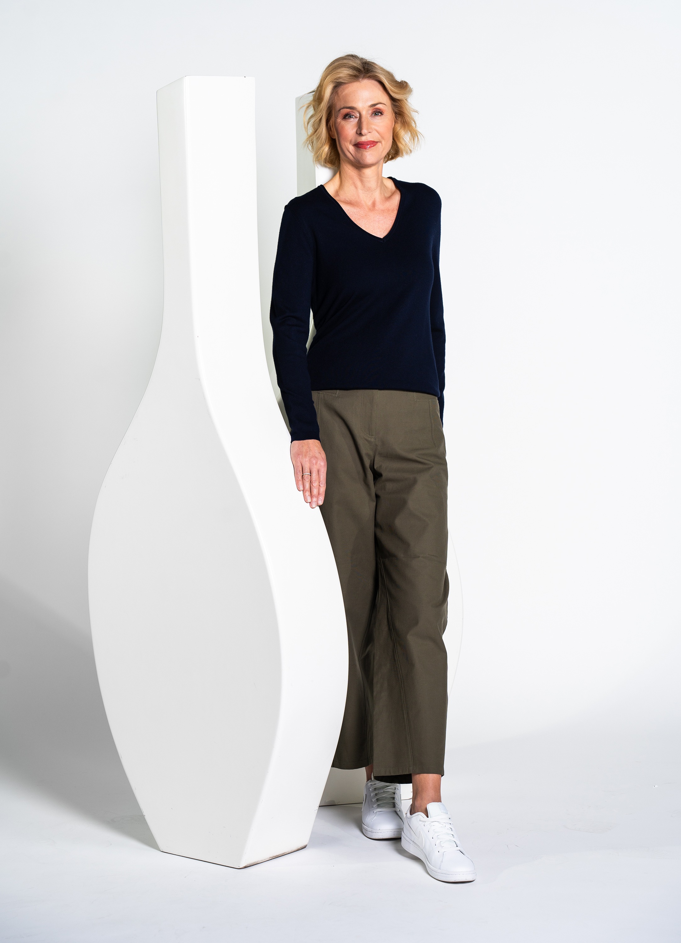 Clarina Strickpullover »BRITTA« Viskose-Polyamid Mischung