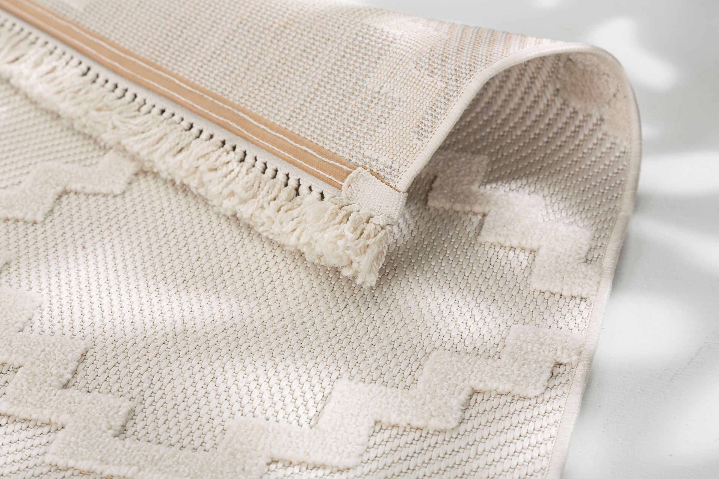 SCHÖNER WOHNEN-Kollektion Teppich »Summer 6352«, rechteckig, 6 mm Höhe, In- und Outdoor geeignet, Hoch Tief Struktur, Robuster Teppich
