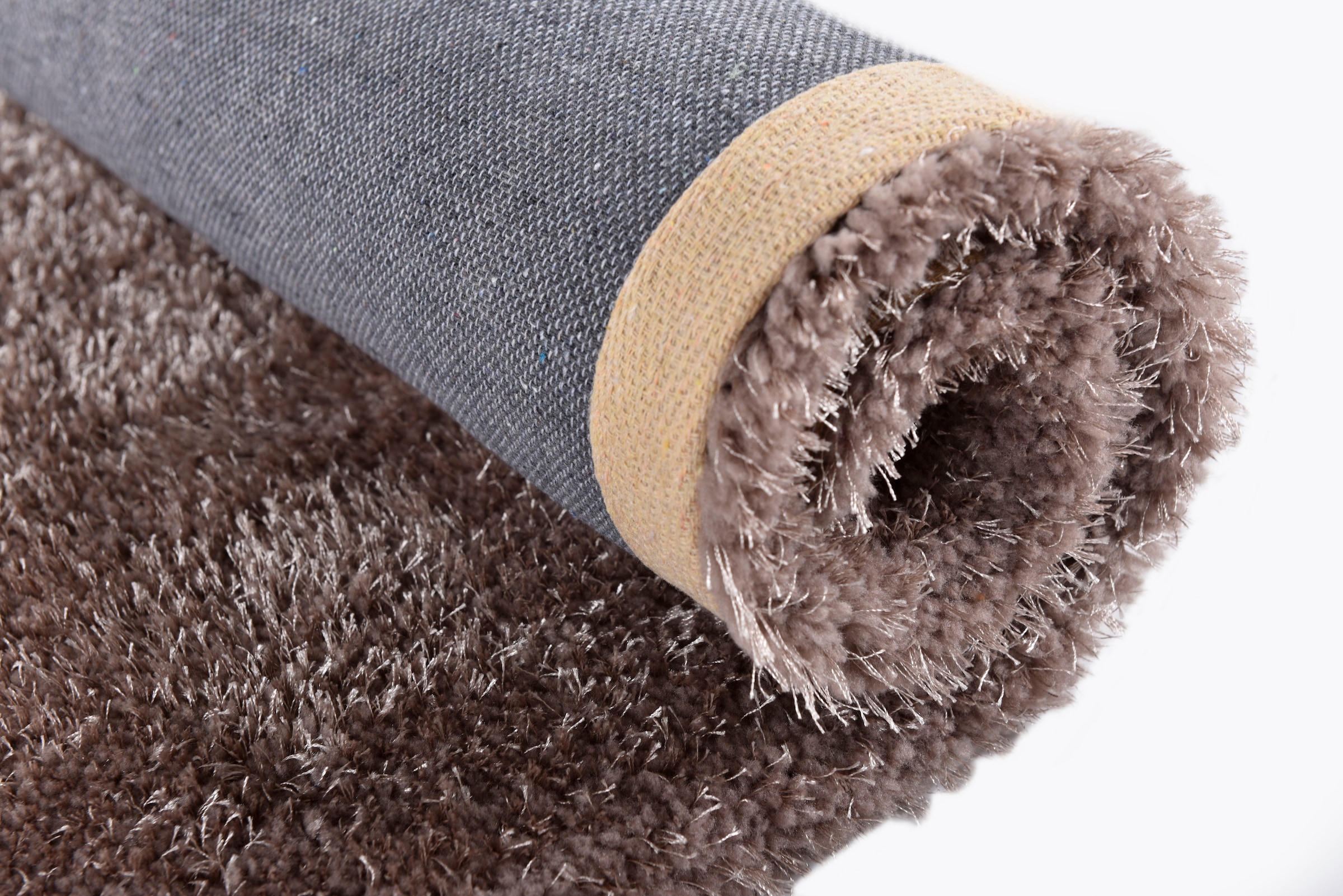 TOM TAILOR HOME Hochflor-Teppich »Soft«, rechteckig, 35 mm Höhe, handgetuftet, Uni-Farben, super weich und flauschig