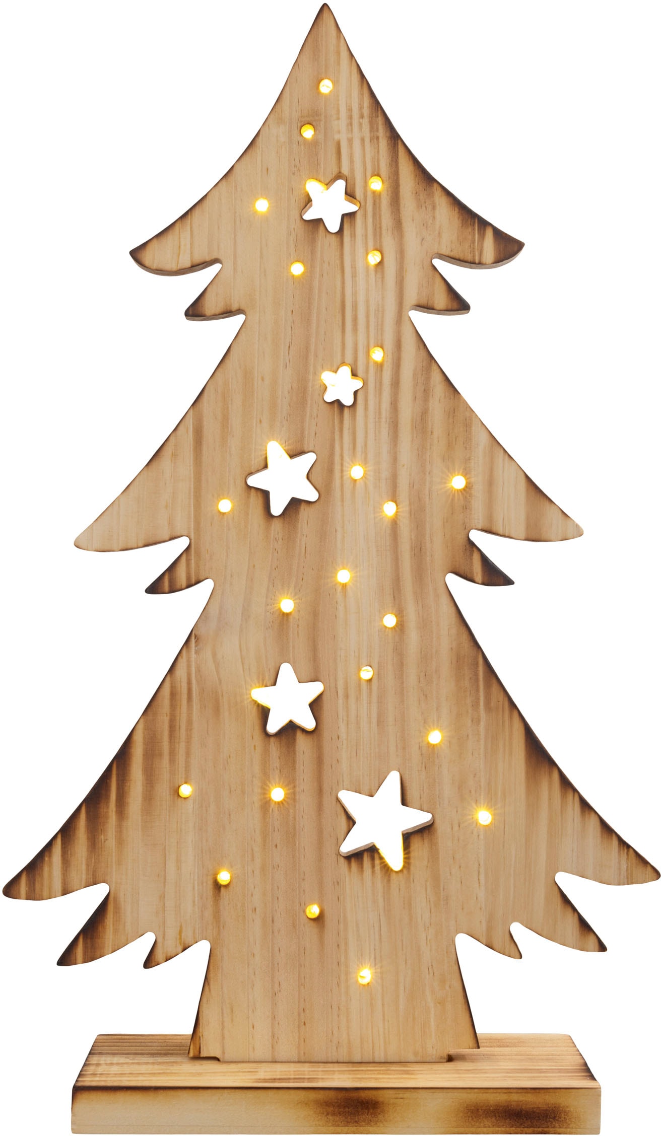 aus 47,5 Baum online Holz-Stehleuchte, Höhe cm, Weihnachtsdeko »Tannenbaum, LED näve ca. kaufen Holz«, Batteriebetrieben