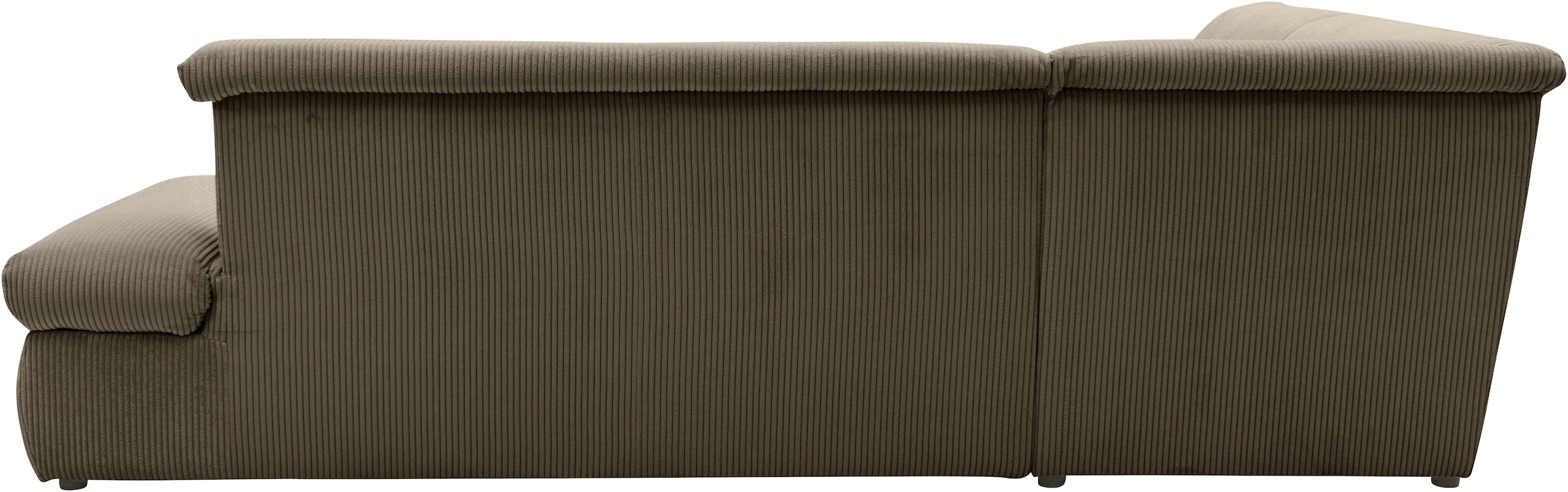 DOMO collection Ecksofa »Moric L-Form«, wahlweise mit Bettfunktion und Armlehnenverstellung, auch in Cord