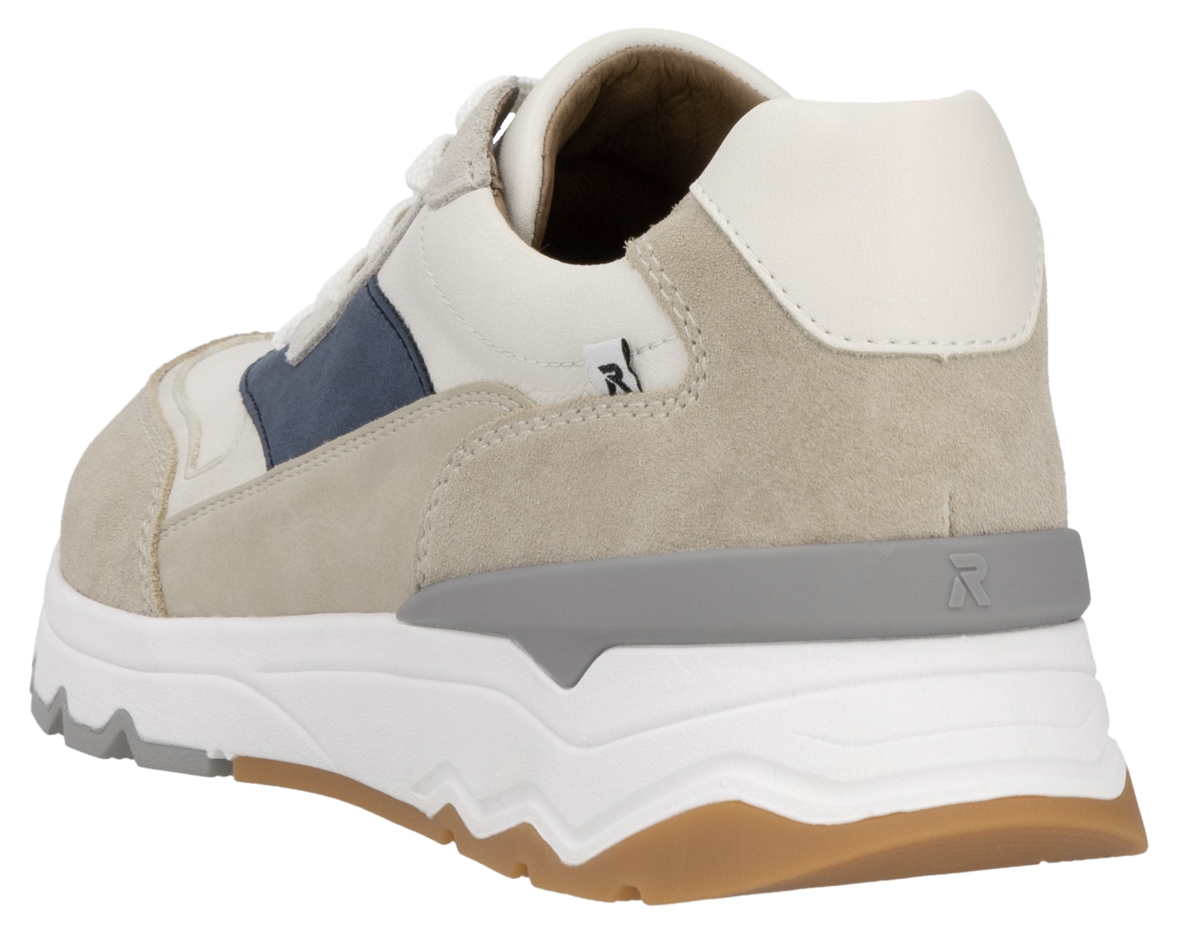 RIEKER Sport Sneaker, Schnürschuh, Halbschuh, Freizeitschuh mit Schaftrandpolsterung