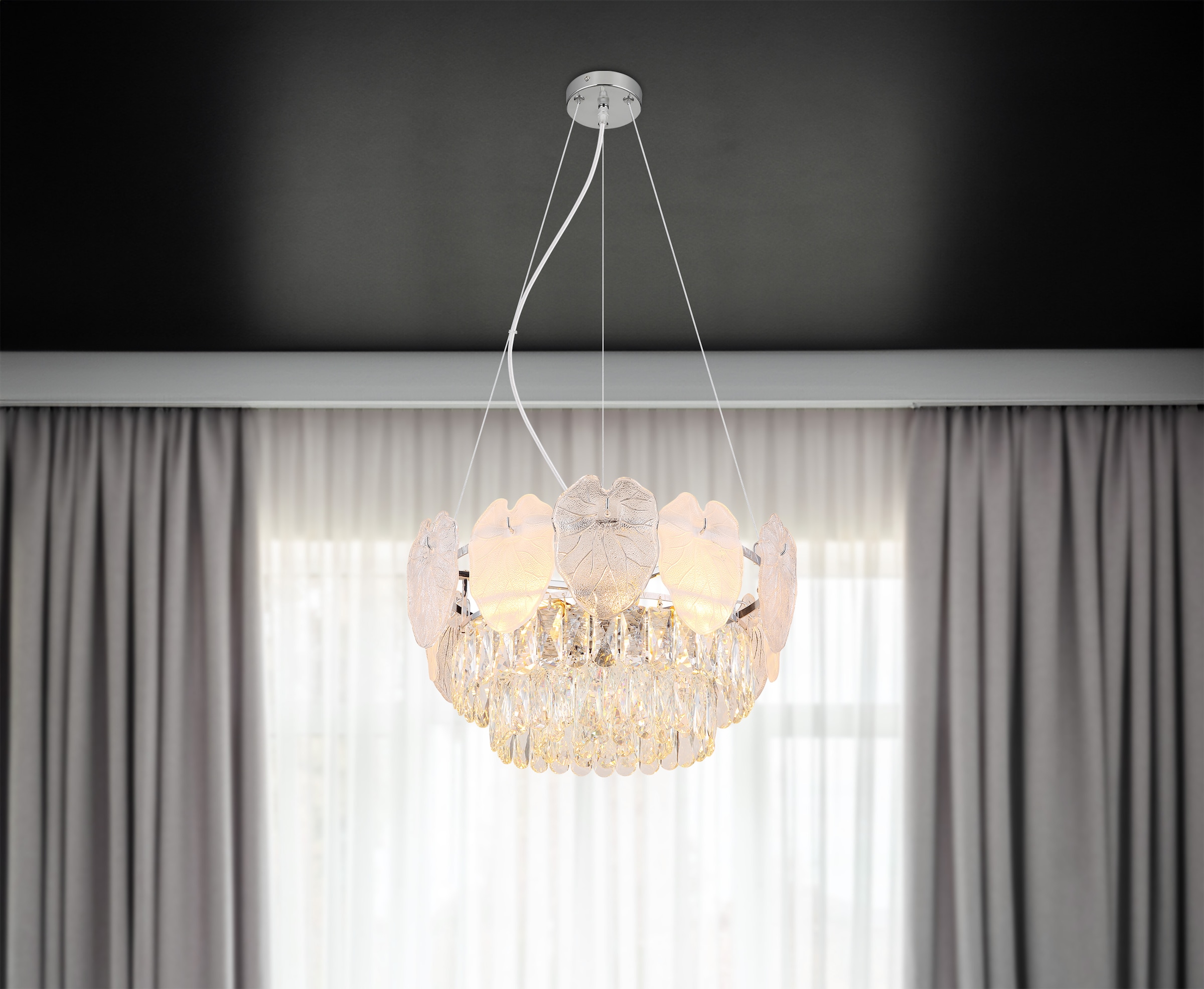 GLOBO LIGHTING Hängeleuchte »BENJAMIN«, Leuchtmittel E14 | ohne Leuchtmittel, Hängelampe/Pendelleuchte/Esszimmer/Wohnzimmer/Esstisch