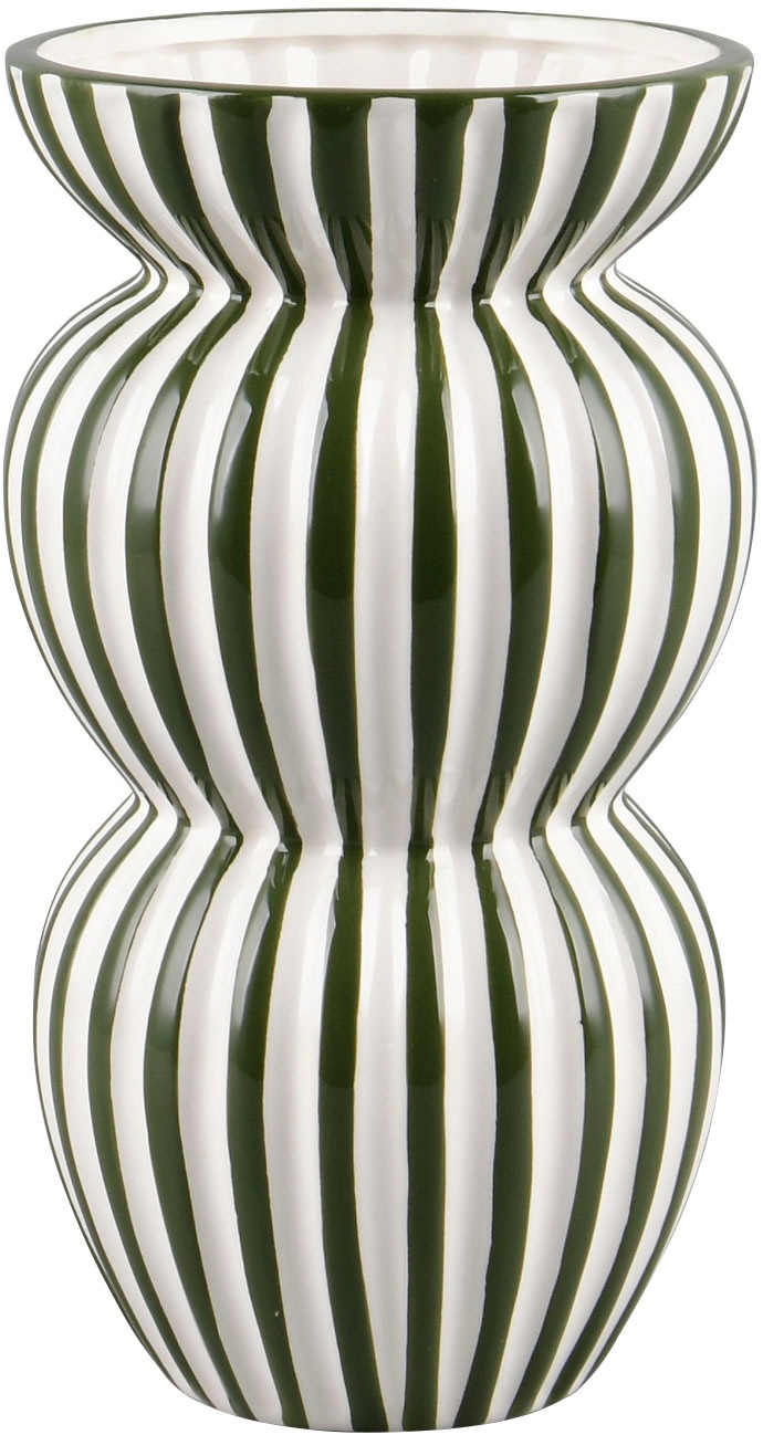 MIRRORS AND MORE Dekovase »SAVANNA« Dekovase mit Streifen günstig online kaufen