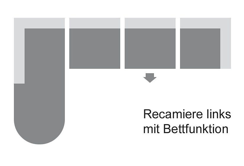 Home affaire Ecksofa "Budapest L-Form", wahlweise mit Bettfunktion, mit Rec günstig online kaufen