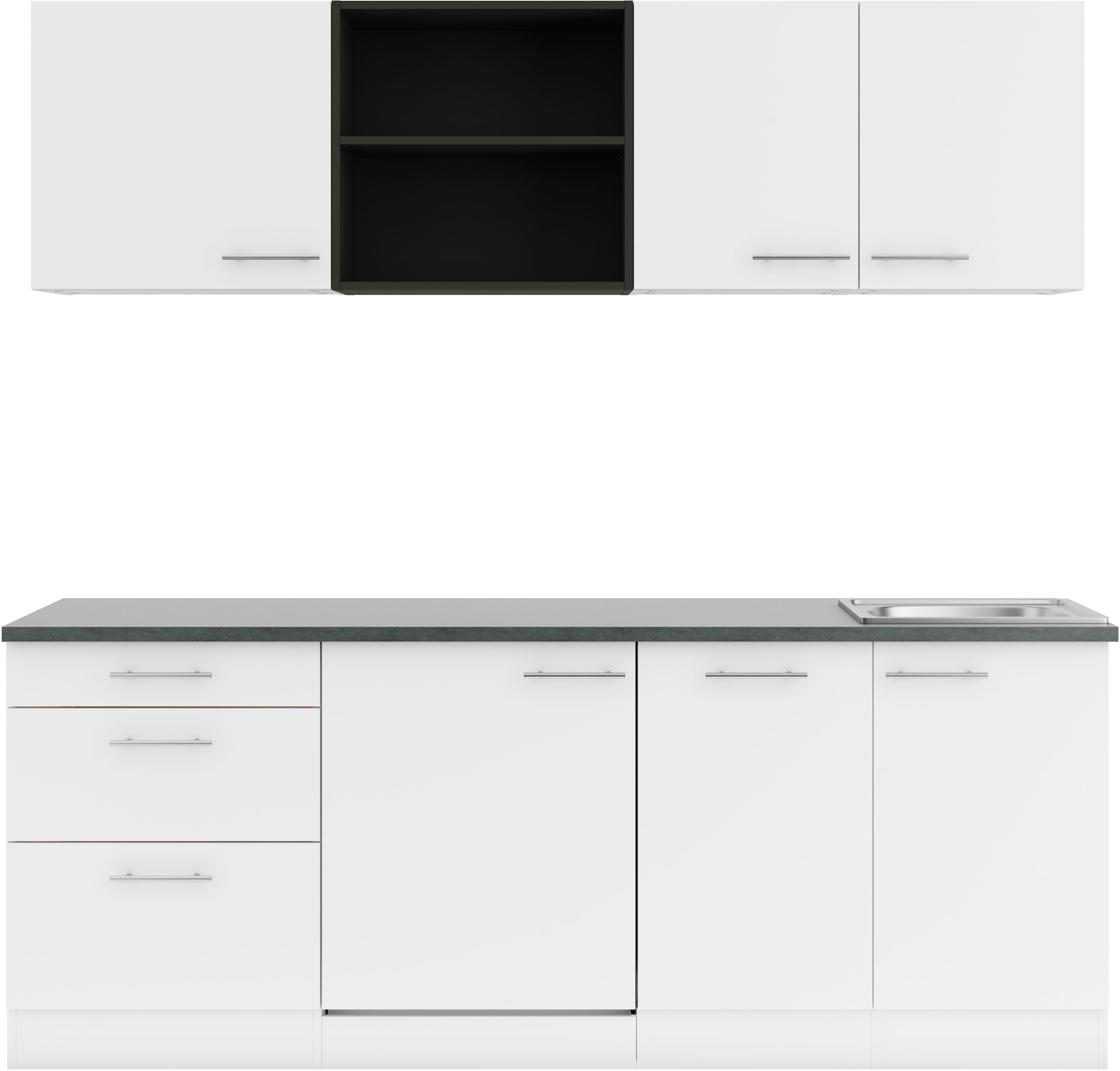 OPTIFIT Küche »Bella«, Breite 210 cm, wahlweise mit E-Geräten