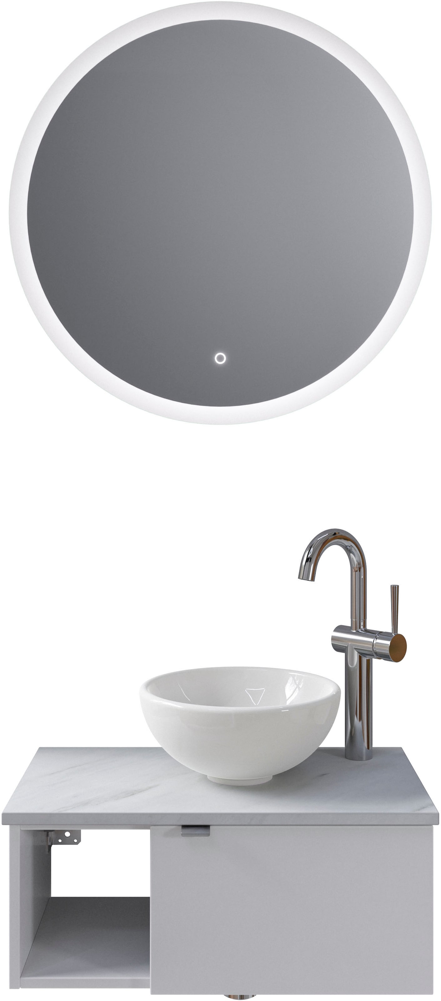 Saphir Badmöbel-Set »Serie 6915«, (4 St.), Gäste-Bad, 70 cm breit, mit LED- günstig online kaufen