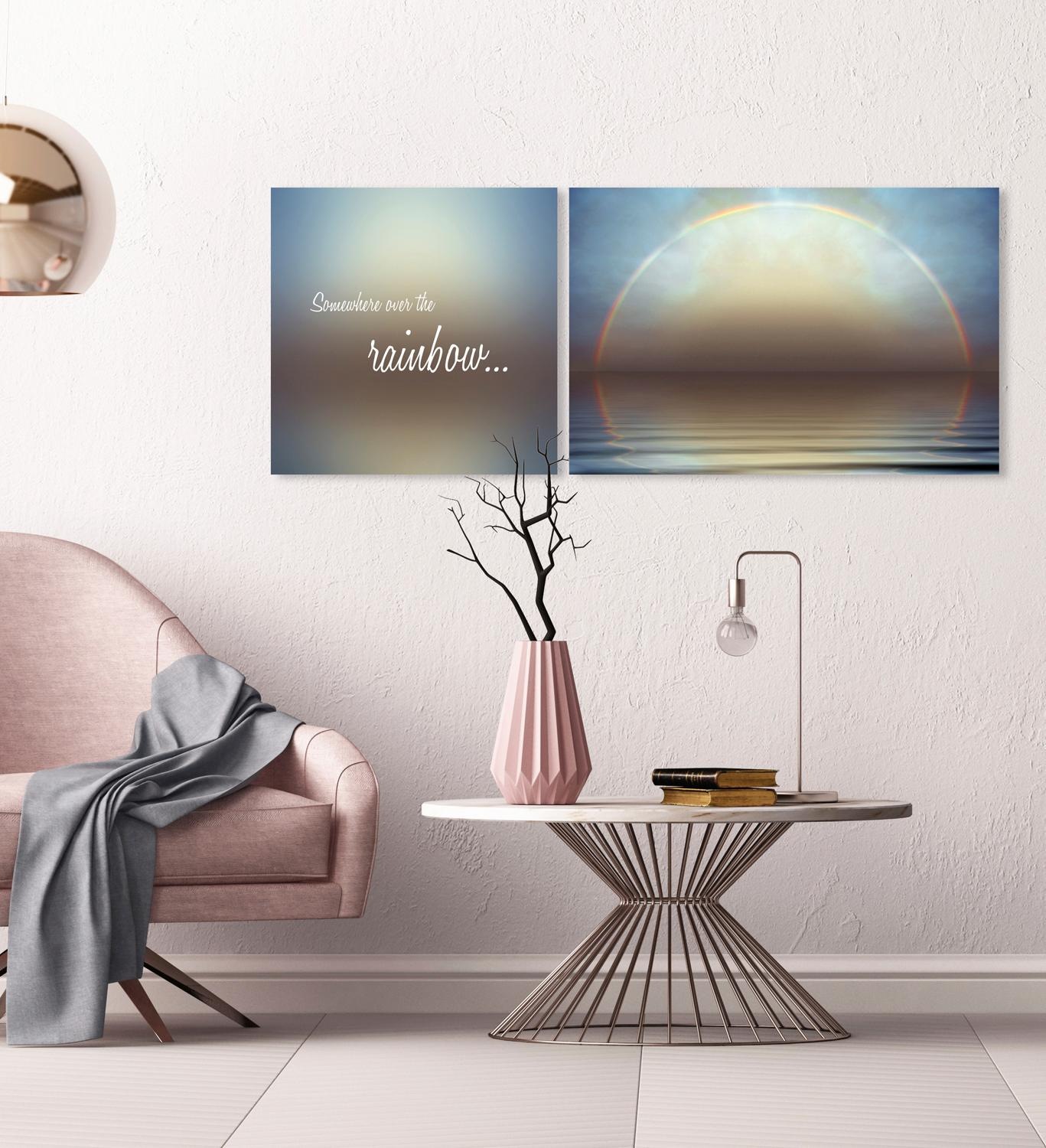 queence Leinwandbild »Rainbow«, Himmel-Himmelsbilder-Kunst-Modern-Spa-Spa B günstig online kaufen