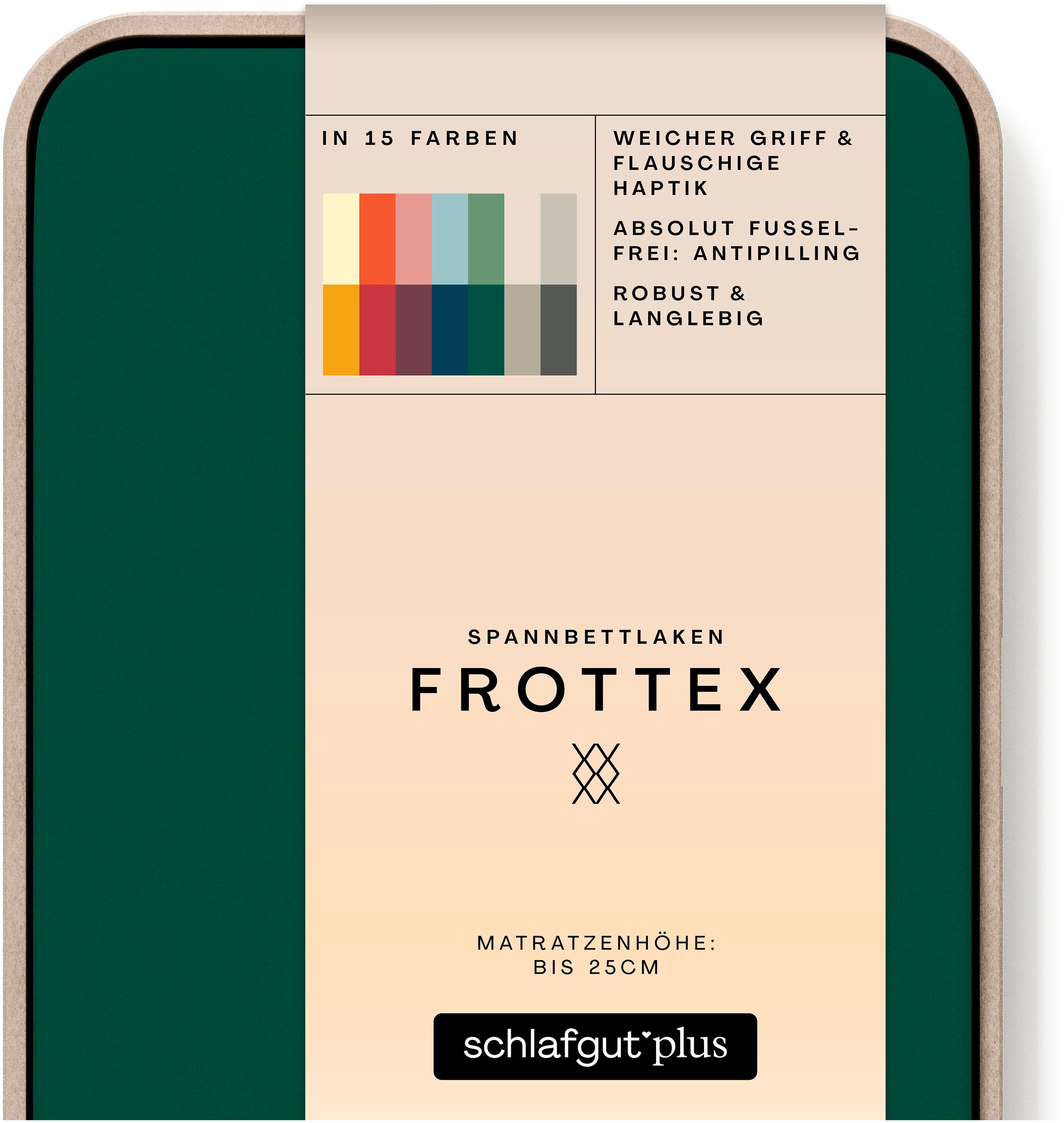 Schlafgut Bettlaken »Frottex Spannbettlaken«, MADE IN GREEN by OEKO-TEX®