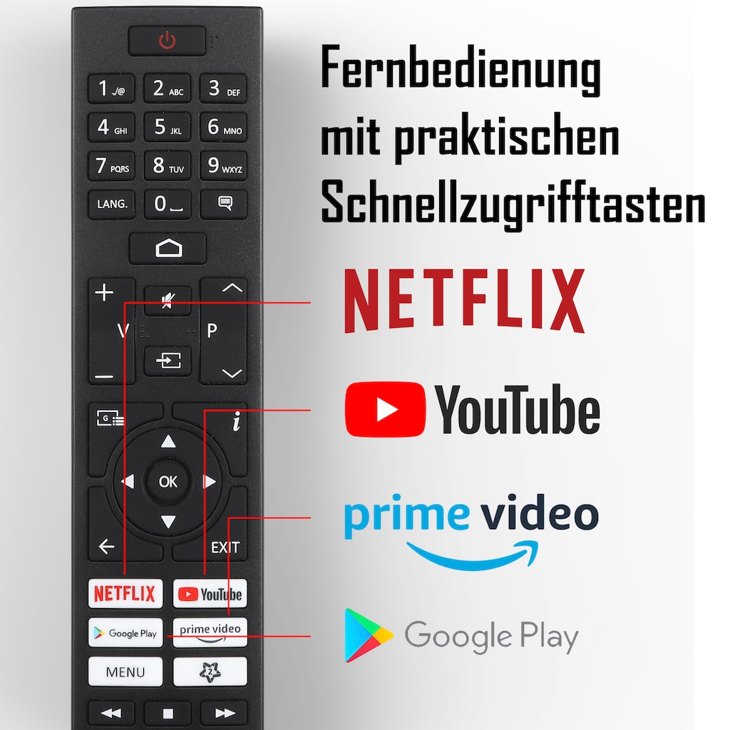 JVC LED-Fernseher »LT-43VAF3055«, 108 cm/43 Zoll, Full HD, Android TV