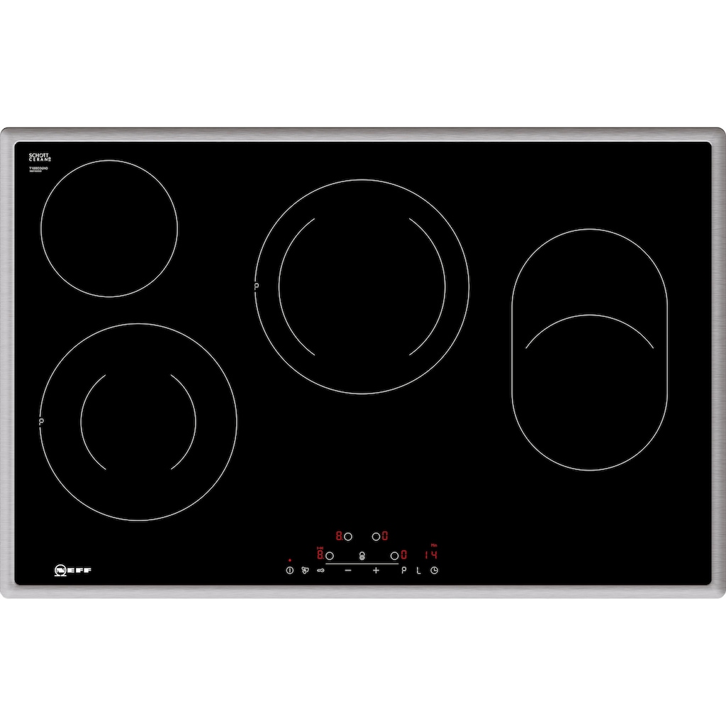 NEFF Elektro-Kochfeld von SCHOTT CERAN® »T18BD36N0«, T18BD36N0, mit einfacher Touch Control Bedienung