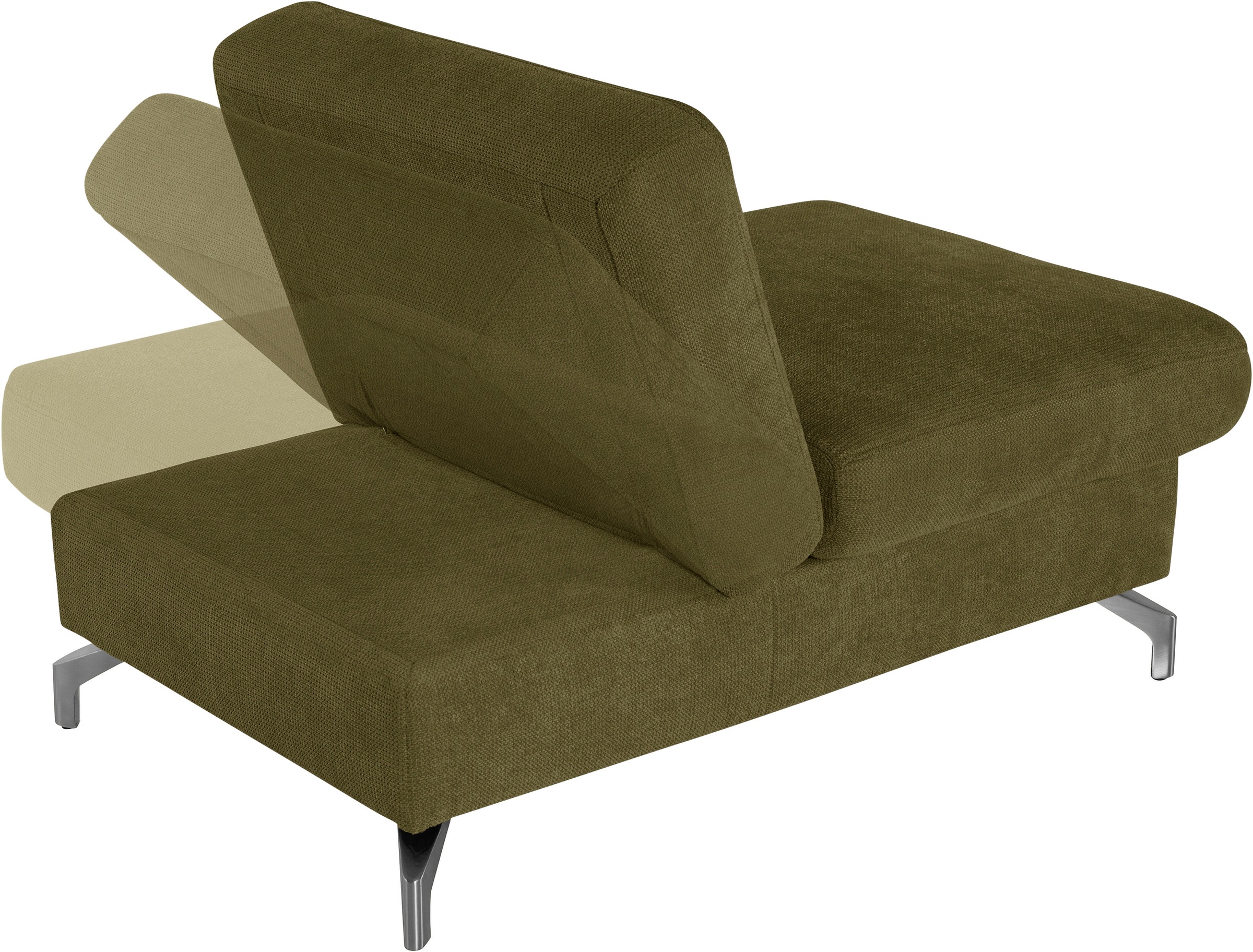 sit&more Hocker »Percy«, Fußhöhe 12 cm, mit Klappfunktion, wahlweise in 2 Fußfarben