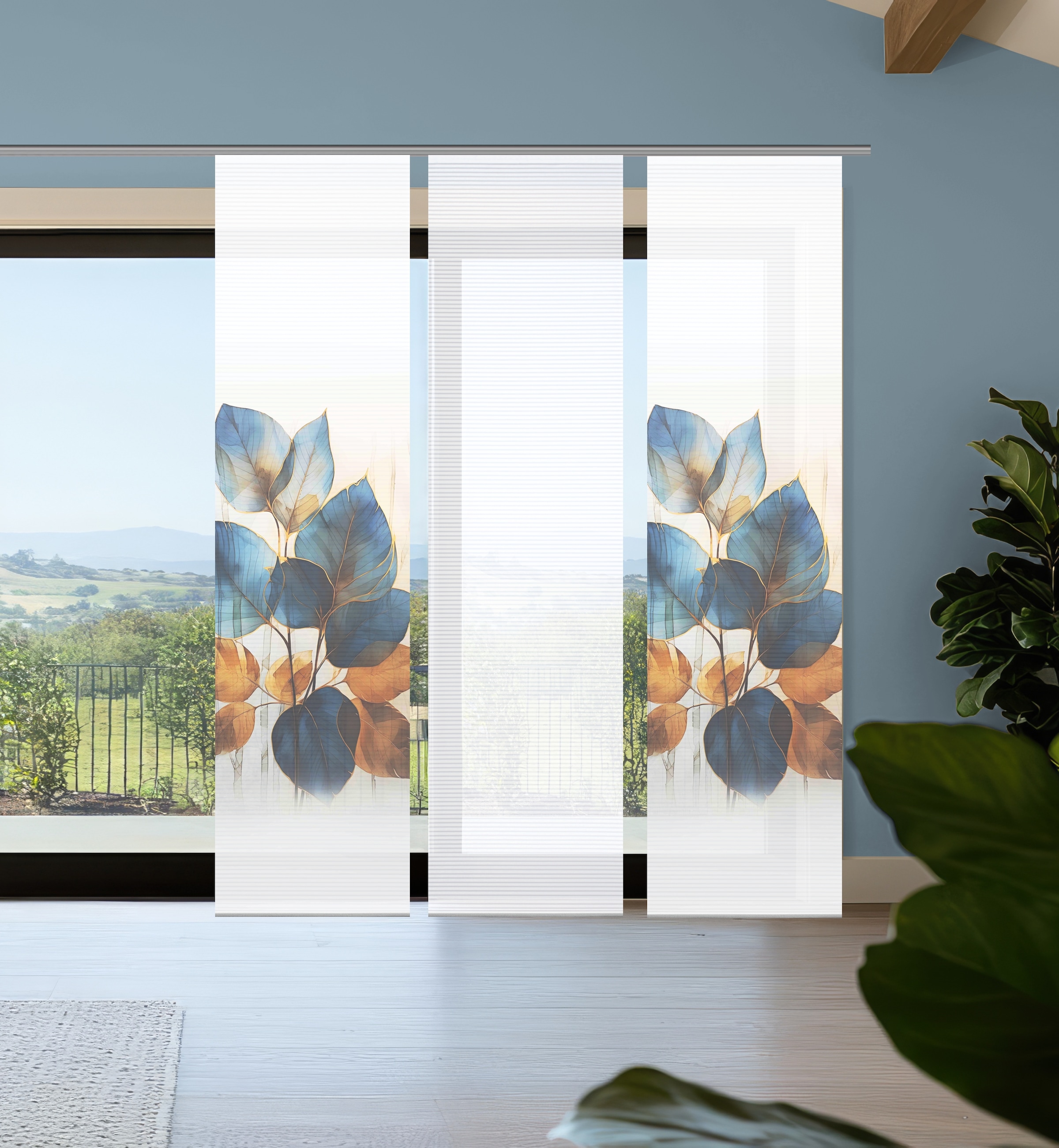 HOME in green Schiebegardine »THALIN« Paneelwagen 3 Stk. tlg. Bambusoptik, günstig online kaufen