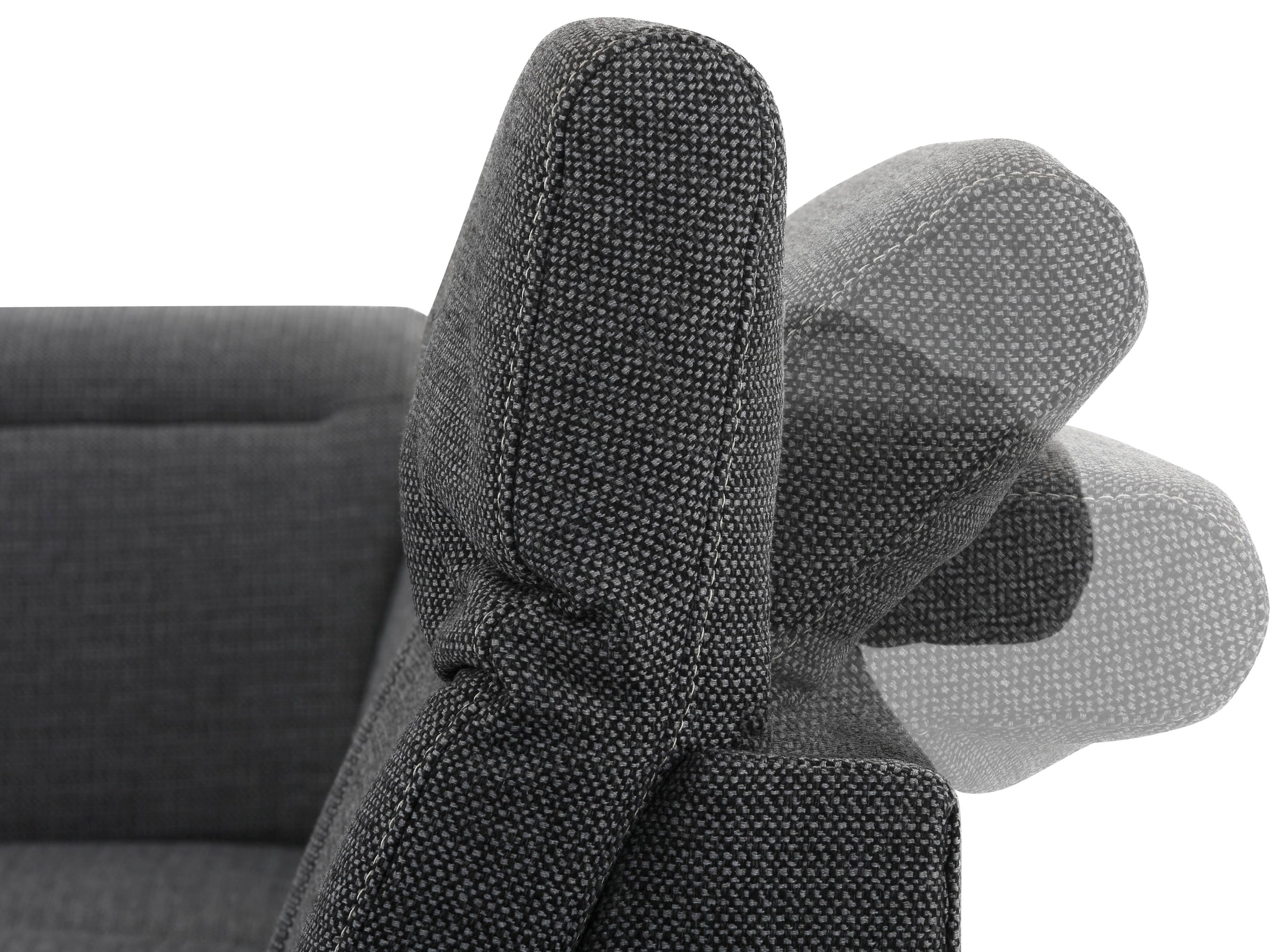 Home affaire Wohnlandschaft »Solvei U-Form«, Sitztiefenverstellung und Federkern, wahlweise Kopfteilverstellung