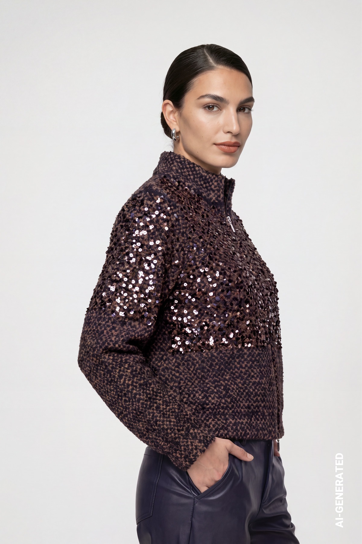 Monari Strickjacke Regular fit mit Stehkragen