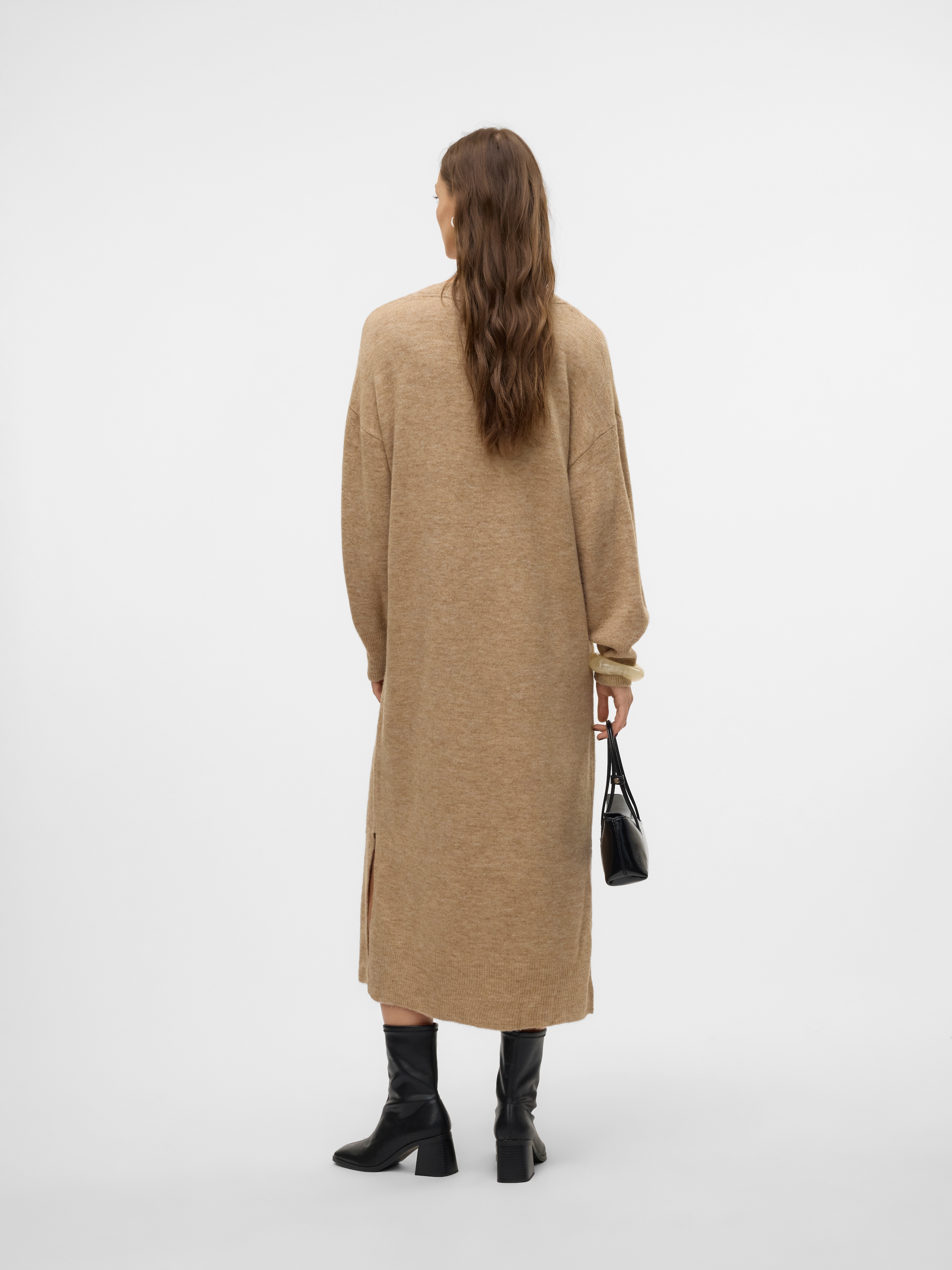 Vero Moda Strickkleid »VMJUPITER LS V-NECK CALF DRESS BF«