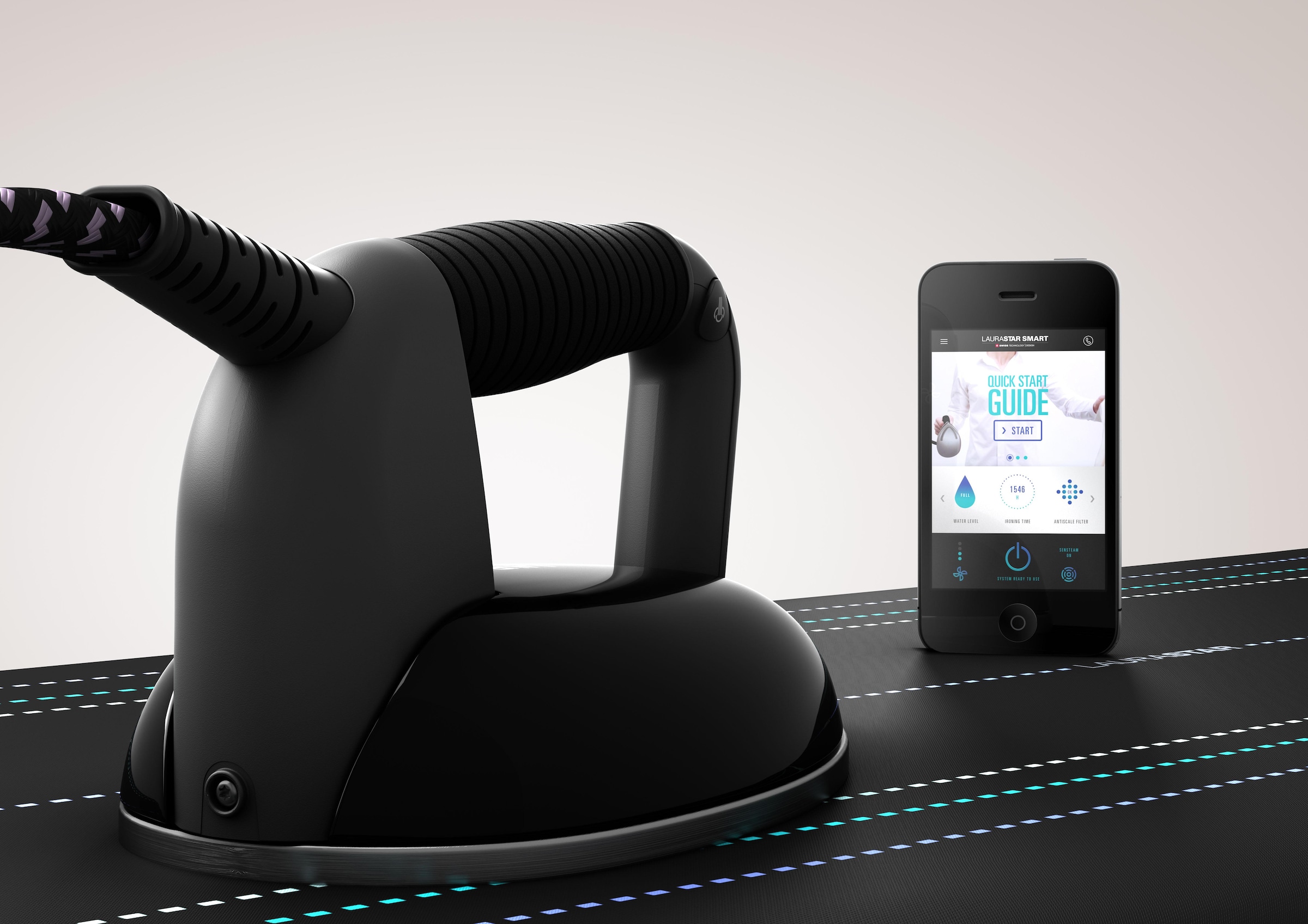 LAURASTAR Bügelsystem »Smart I«, Bluetooth-Link und Tutorial-App für das Smartphone