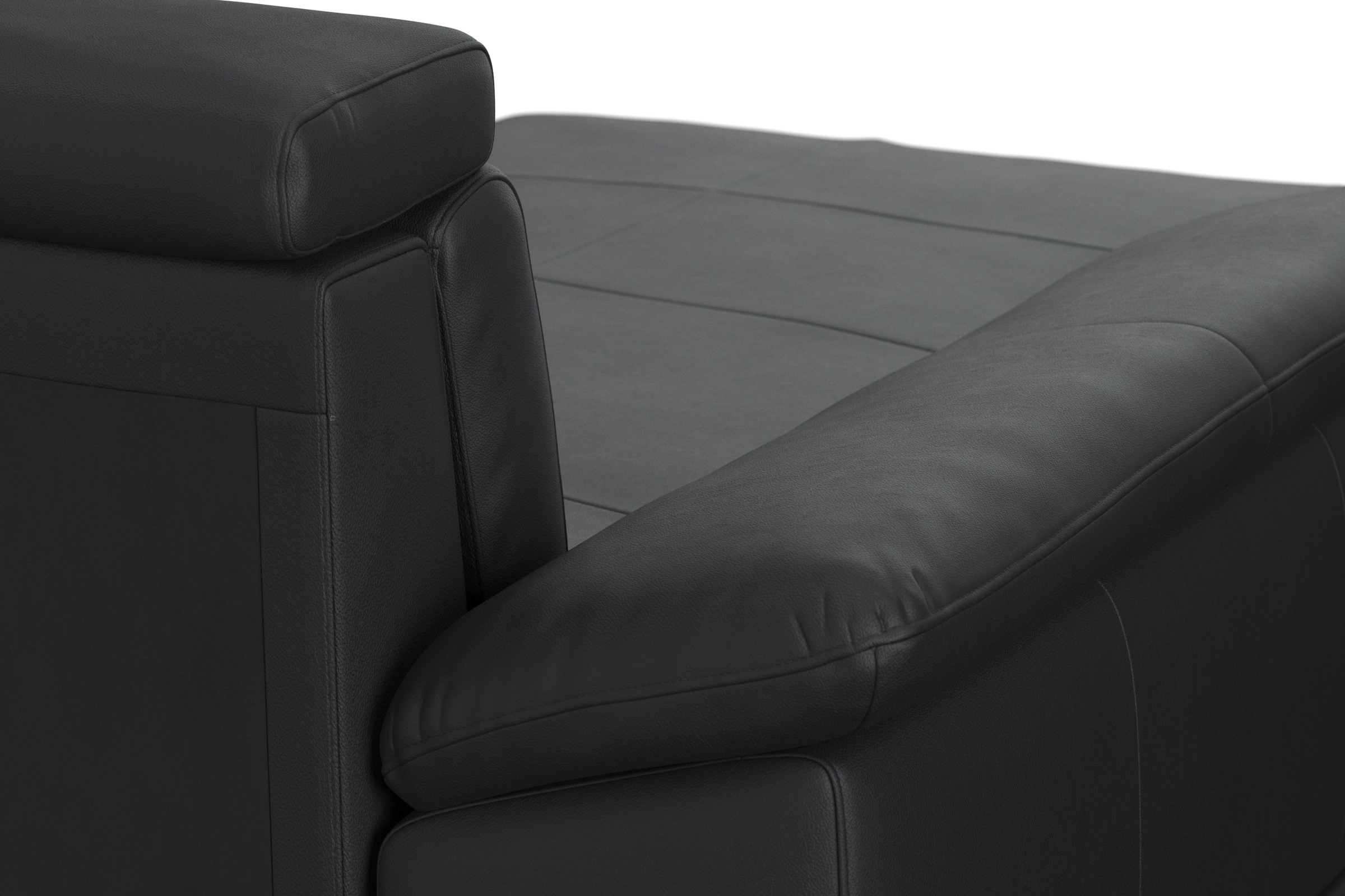 sit&more Wohnlandschaft »Cabrio U-Form, B: 359 cm, mit Sitztiefen-, Arm- & Kopfteilverstellung«, 3 Nierenkissen, Federkern, optional Bettfunktion und Stauraum