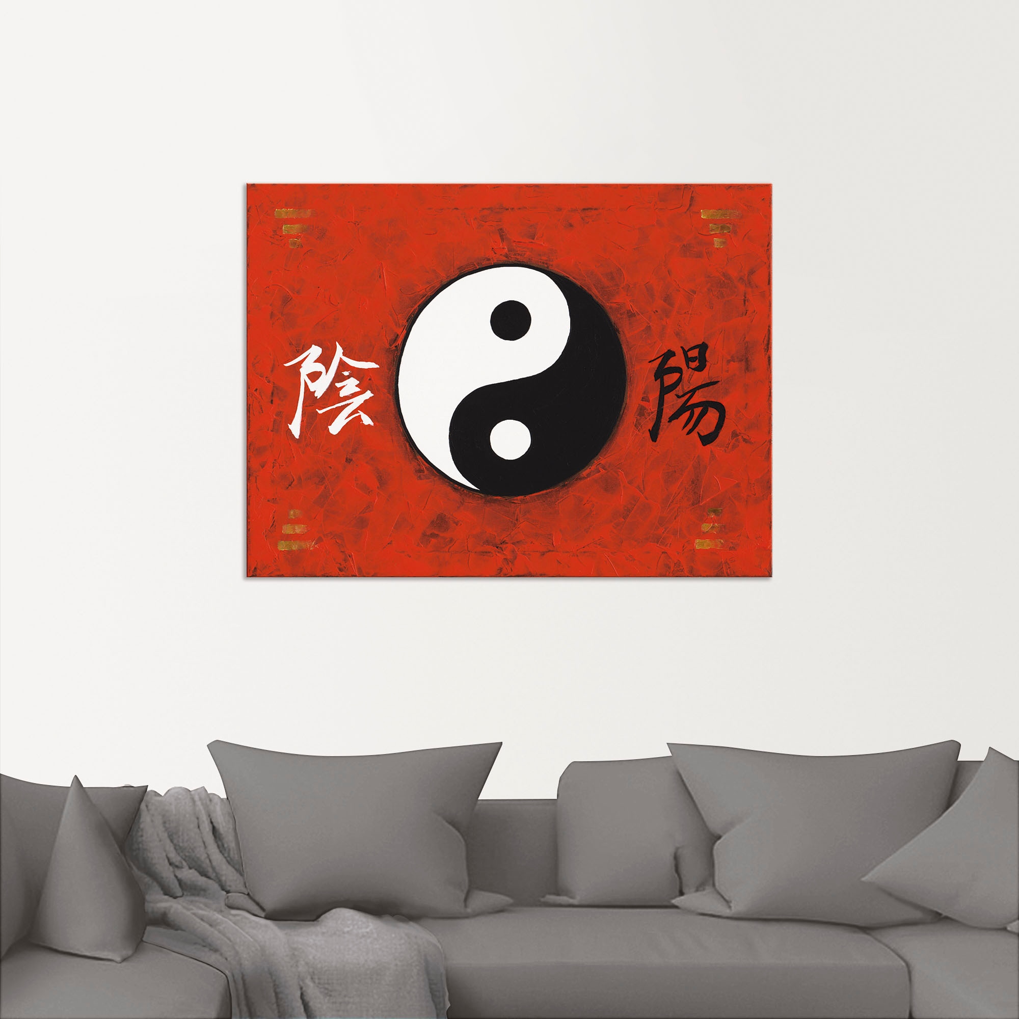 Artland Wandbild »Yin & Yang«, Zeichen, (1 St.), als Alubild, Outdoorbild, Poster in verschied. Größen