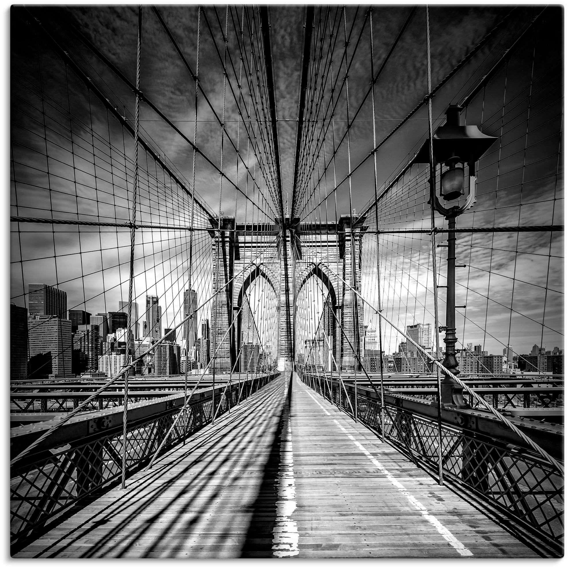 Artland Wandbild »New York City Brooklyn Bridge«, Amerika, (1 St.), als Alu günstig online kaufen