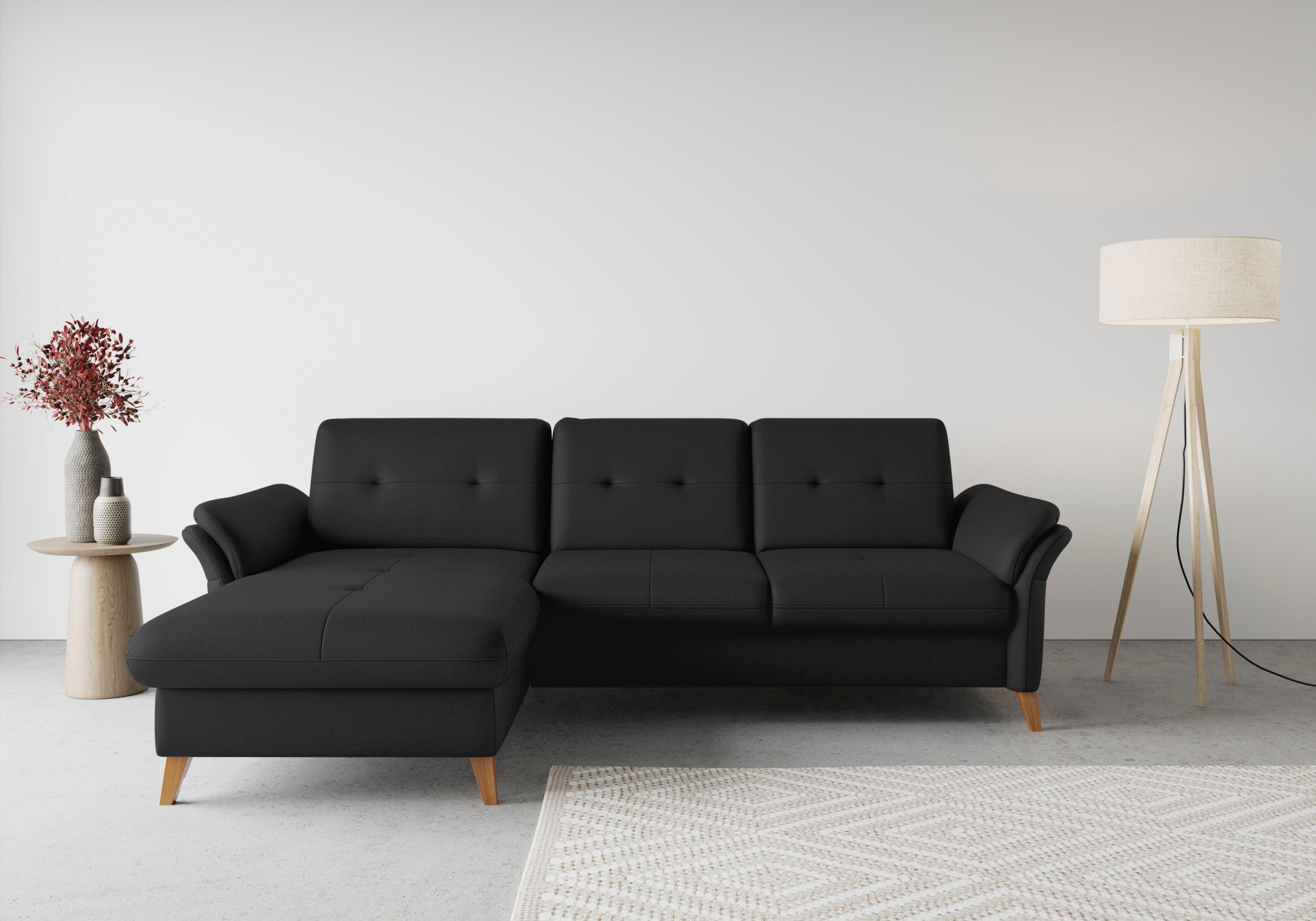 sit&more Ecksofa »Göteborg«, Sitztiefenverstellung und Federkern, wahlweise günstig online kaufen