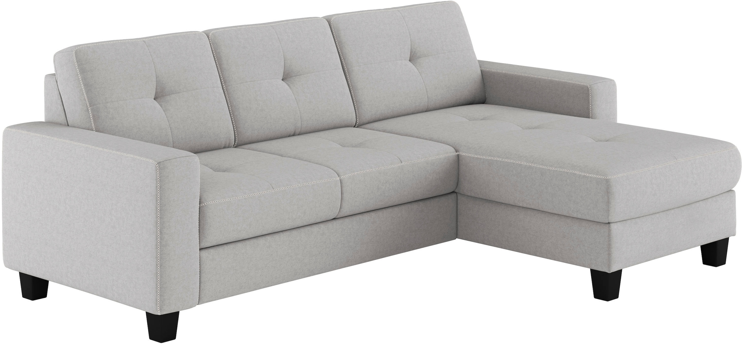 PLACES OF STYLE Ecksofa »Varese« wahlweise mit Bettfunktion und Bettkasten