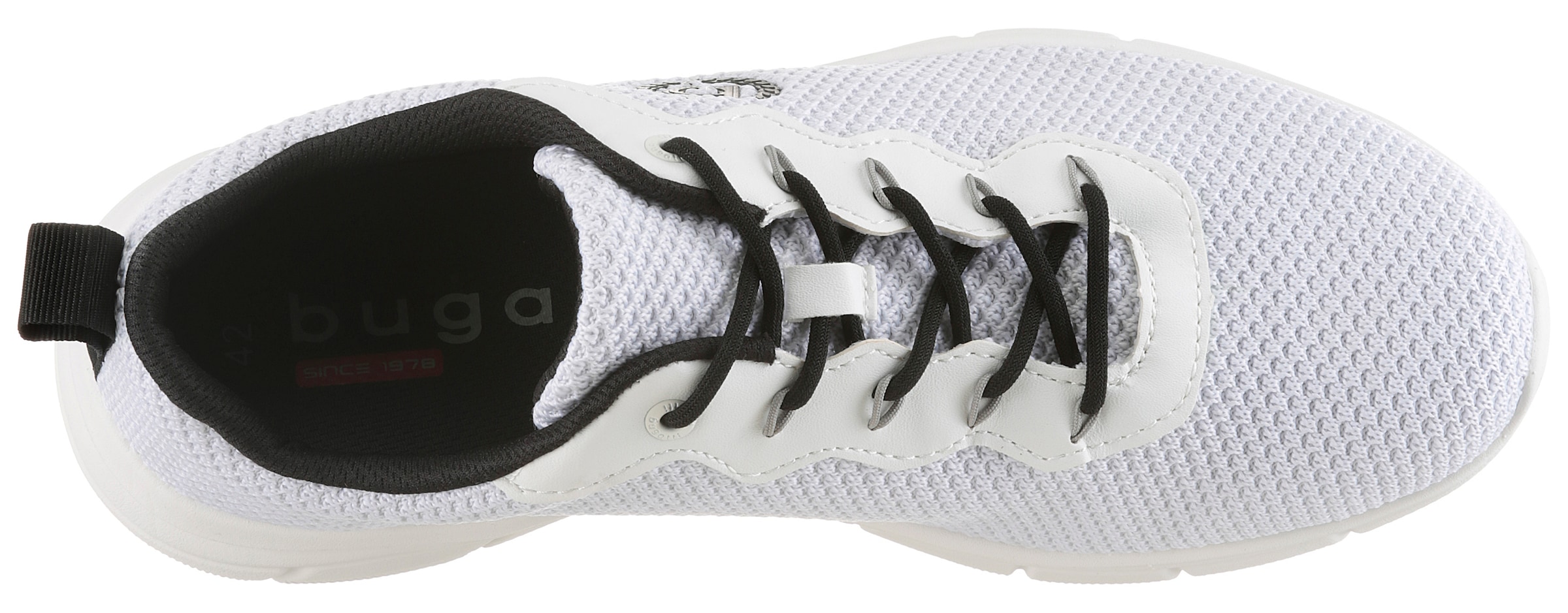 bugatti Slip-On Sneaker  , Freizeitschuh, Halbschuh, Slipper mit elastischen Schnürsenkeln