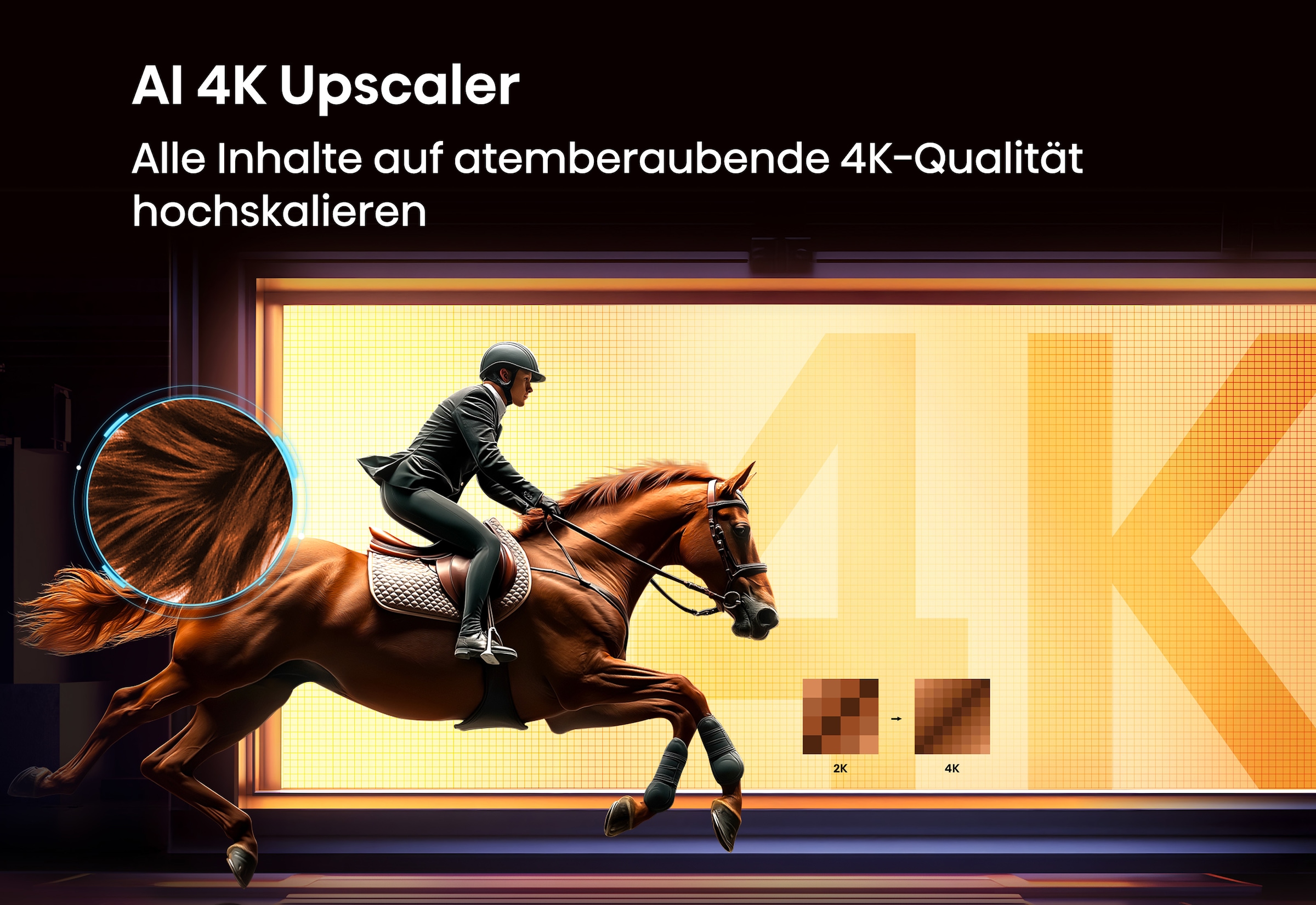Hisense QLED-Fernseher »65E7S« 164 cm/65 ″ Smart-TV