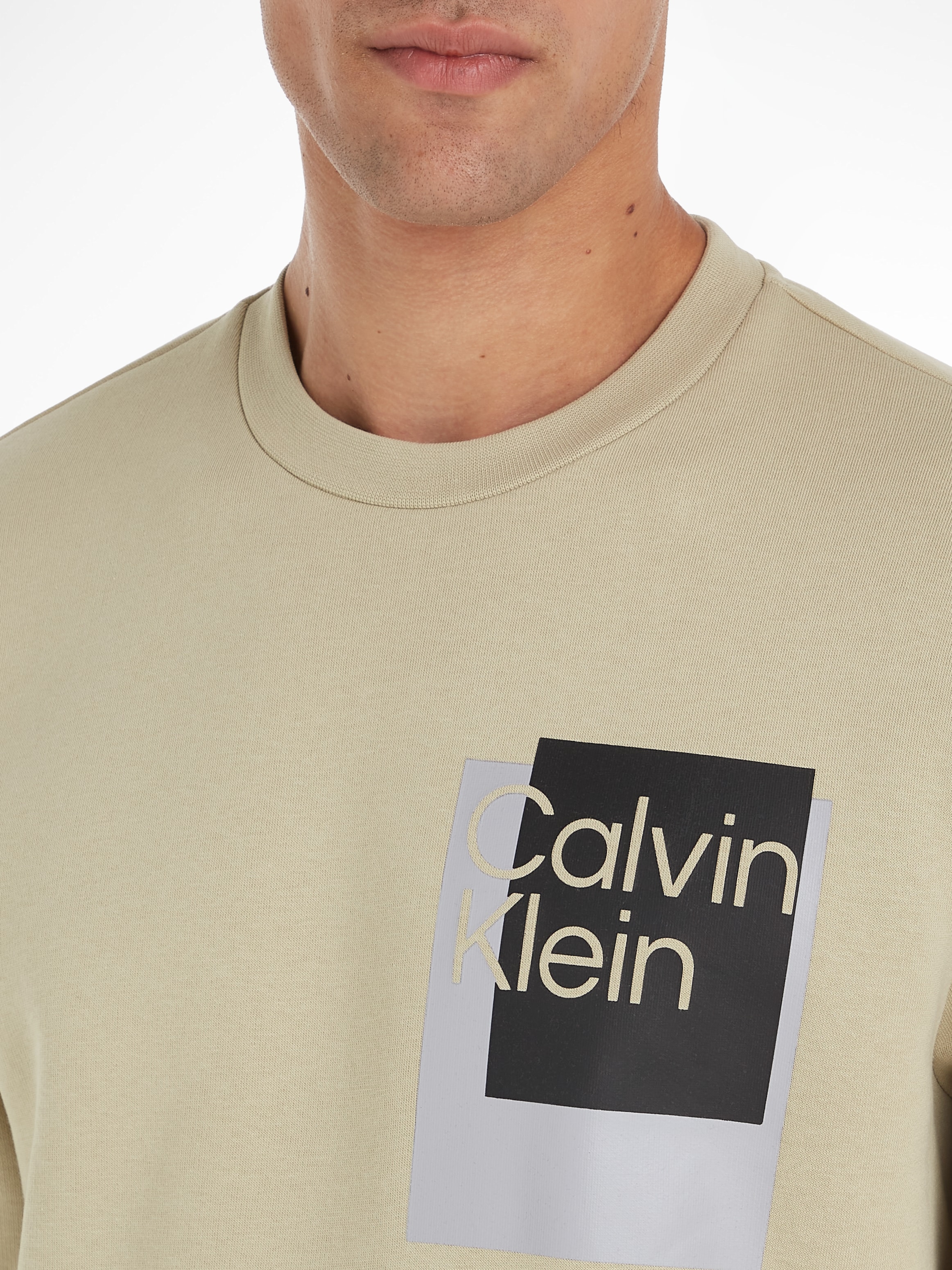 Calvin Klein Sweatshirt »OVERLAY BOX LOGO SWEATSHIRT«