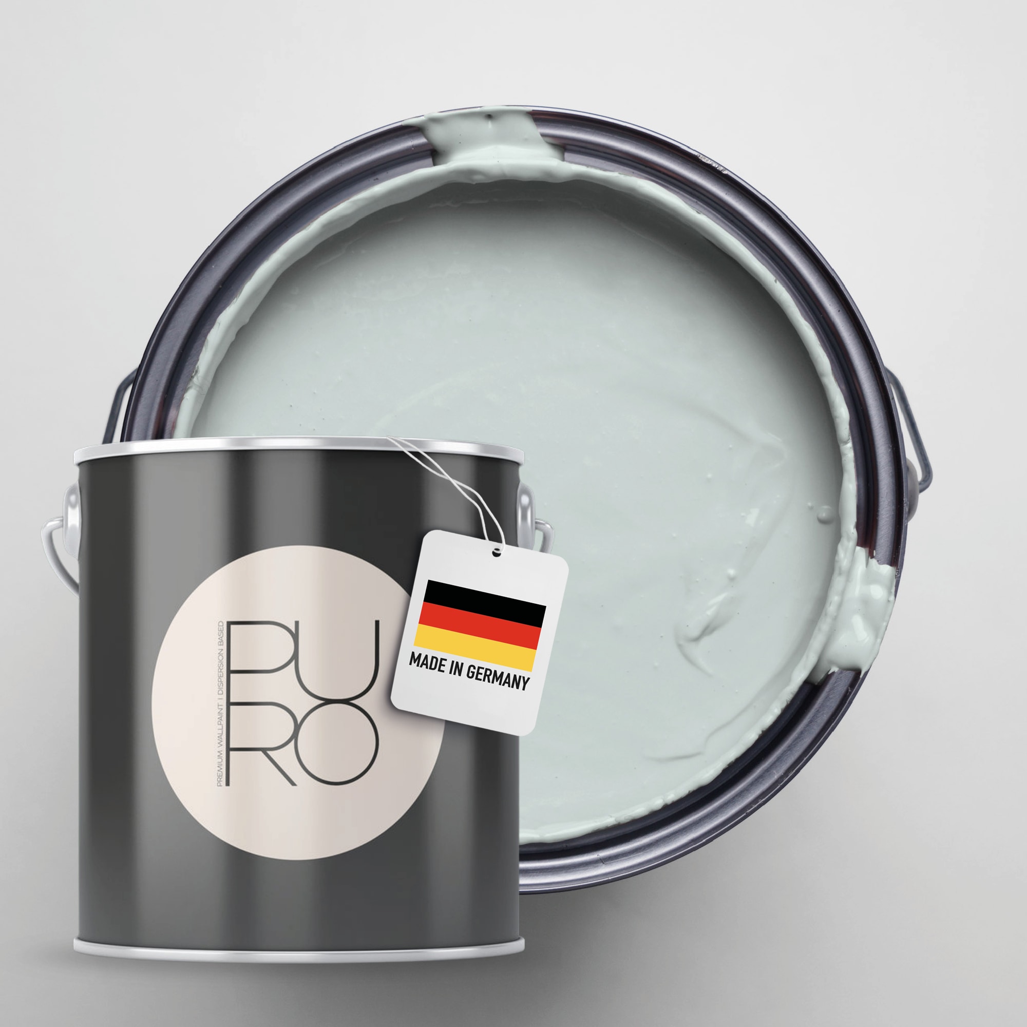 A.S. Création Wandfarbe »Premium Innenwandfarbe PURO Tuchmatt bluish petrol« ideal für Wohnzimmer, Schlafzimmer, Flur und Küche, Farbwelt Blau
