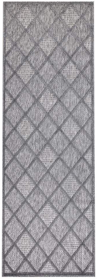 Carpet City Teppich »In-& Outdoorteppich Santorini 457, 3D-Effekt, Raute-Look«, rechteckig, 5 mm Höhe, Wetterfest & UV-beständig für Terrasse, Balkon, Küche, Flur